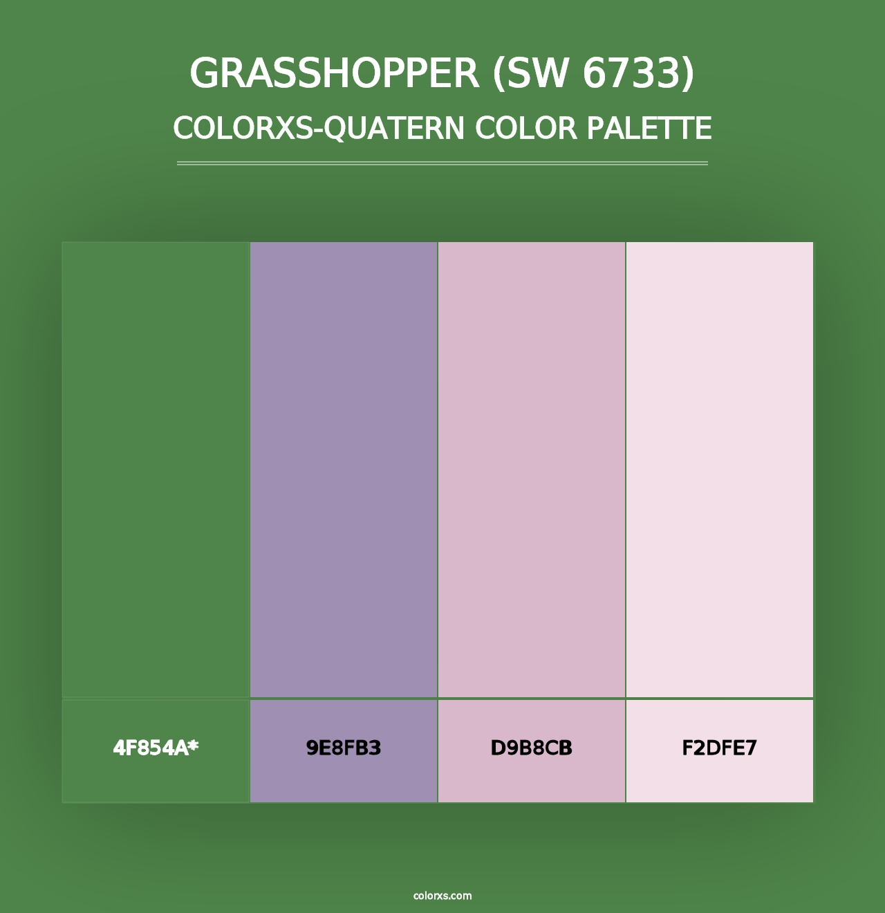 Grasshopper (SW 6733) - Colorxs Quad Palette