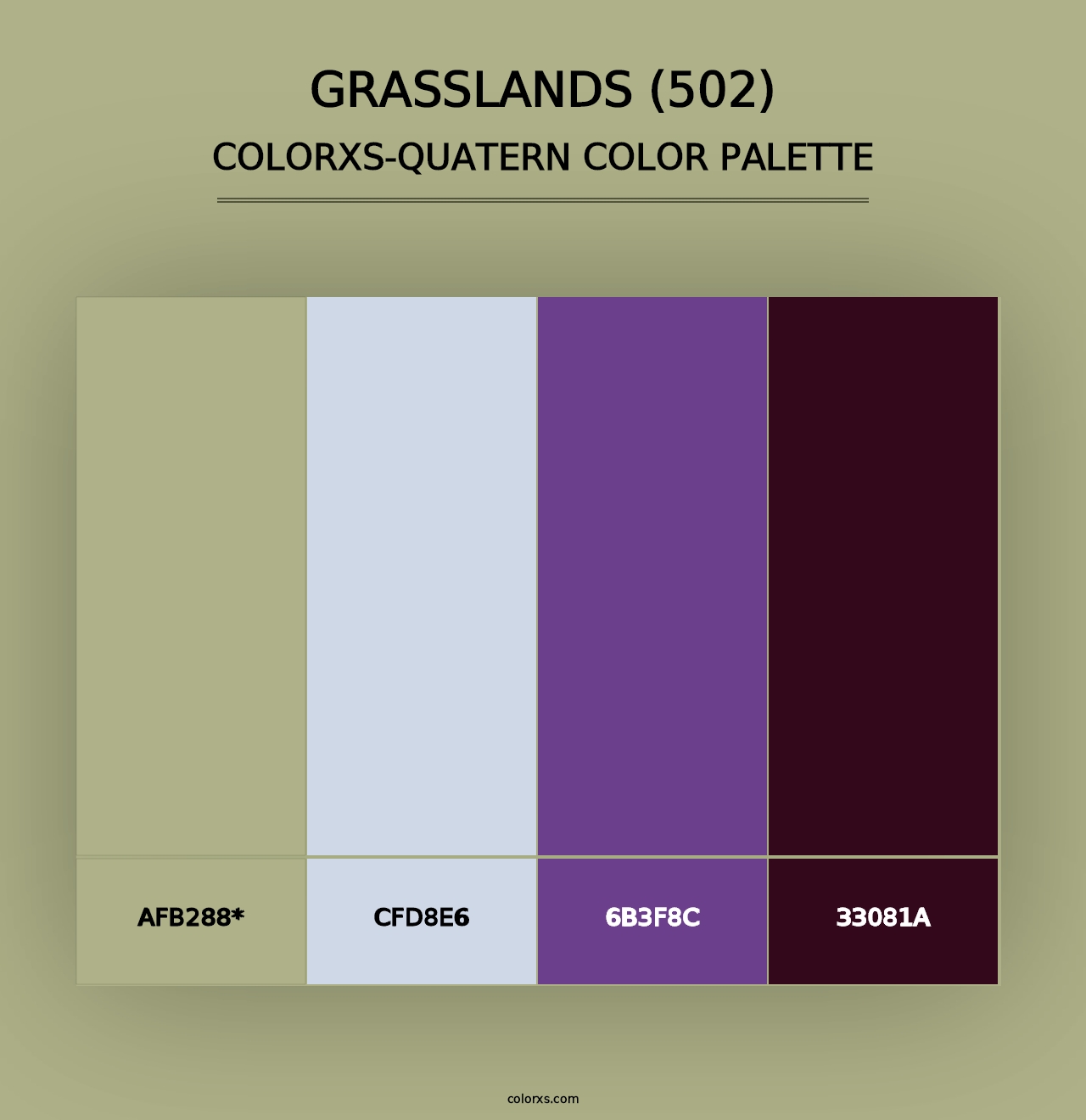 Grasslands (502) - Colorxs Quad Palette