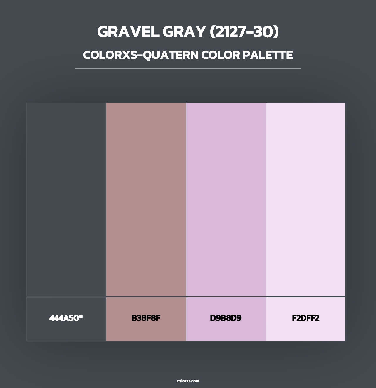 Gravel Gray (2127-30) - Colorxs Quad Palette