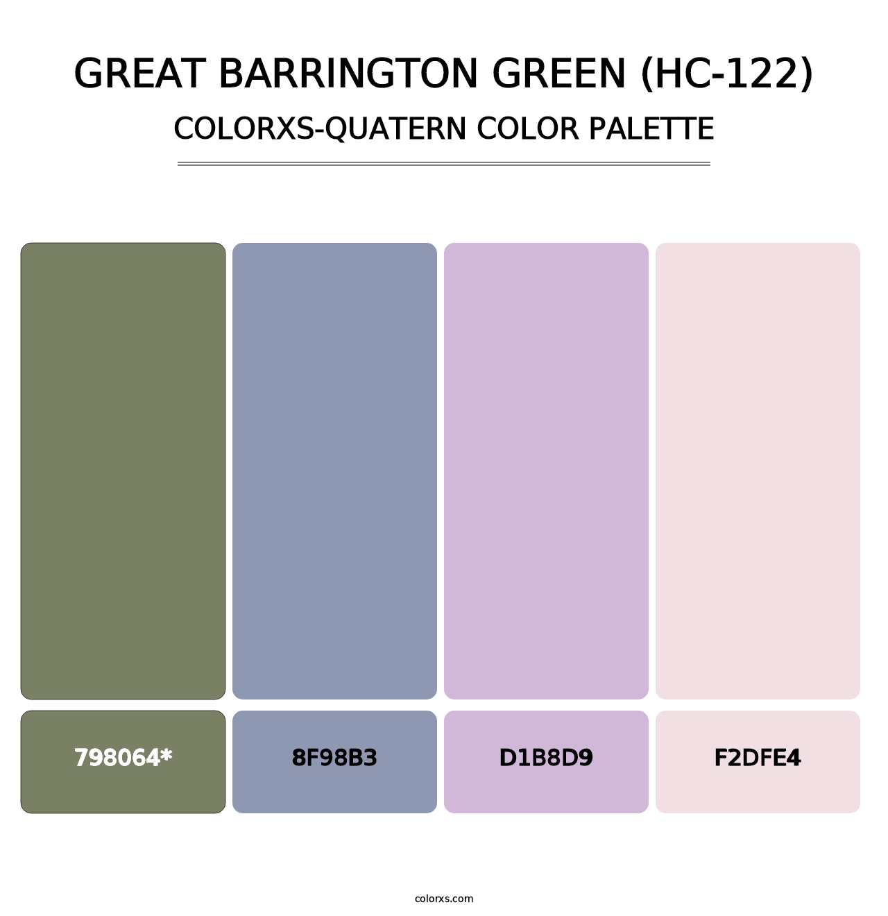 Great Barrington Green (HC-122) - Colorxs Quad Palette