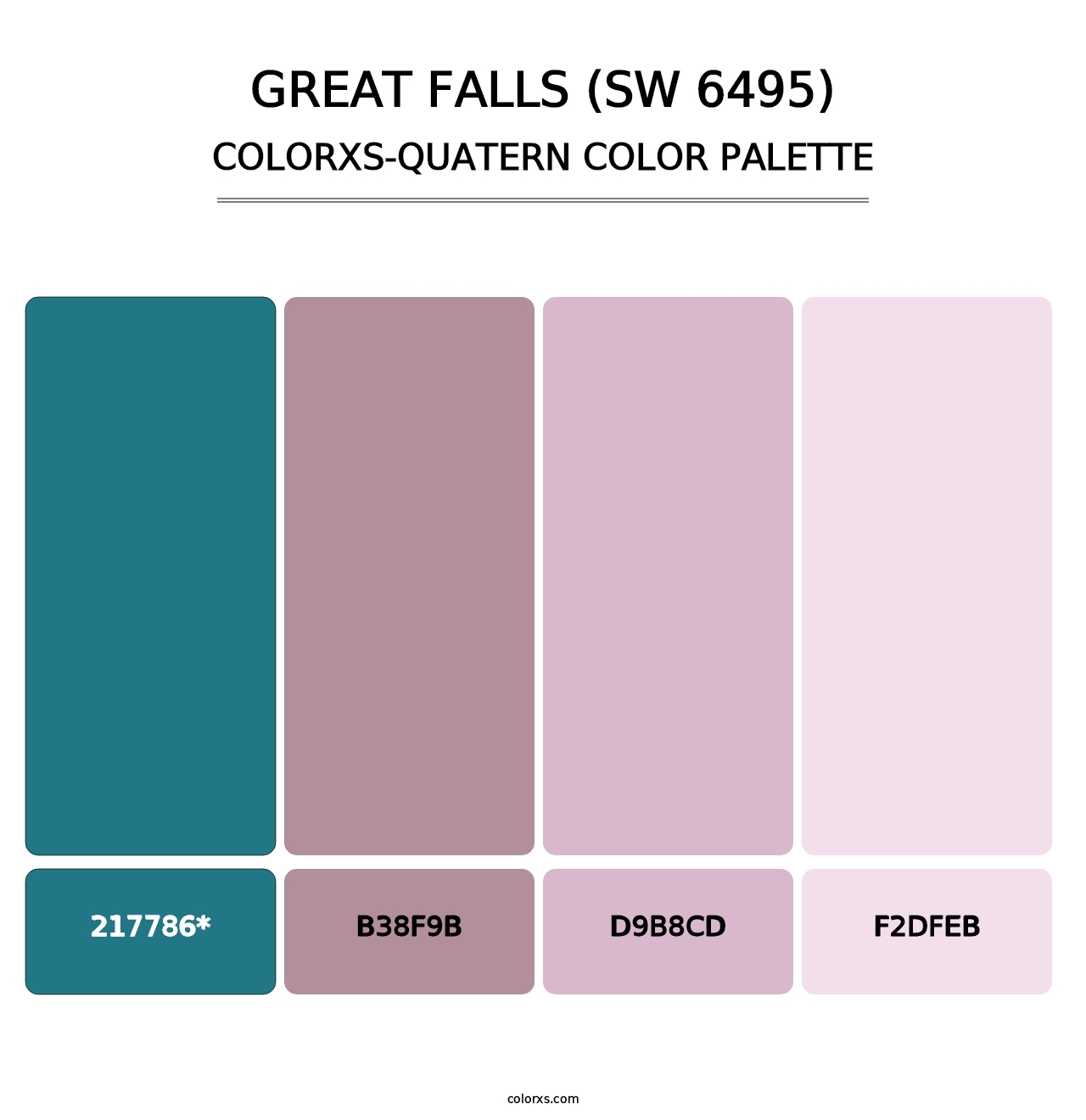 Great Falls (SW 6495) - Colorxs Quad Palette