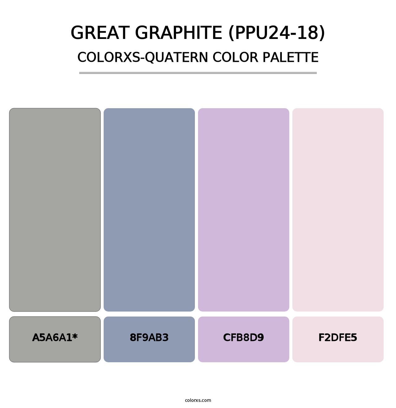 Great Graphite (PPU24-18) - Colorxs Quad Palette