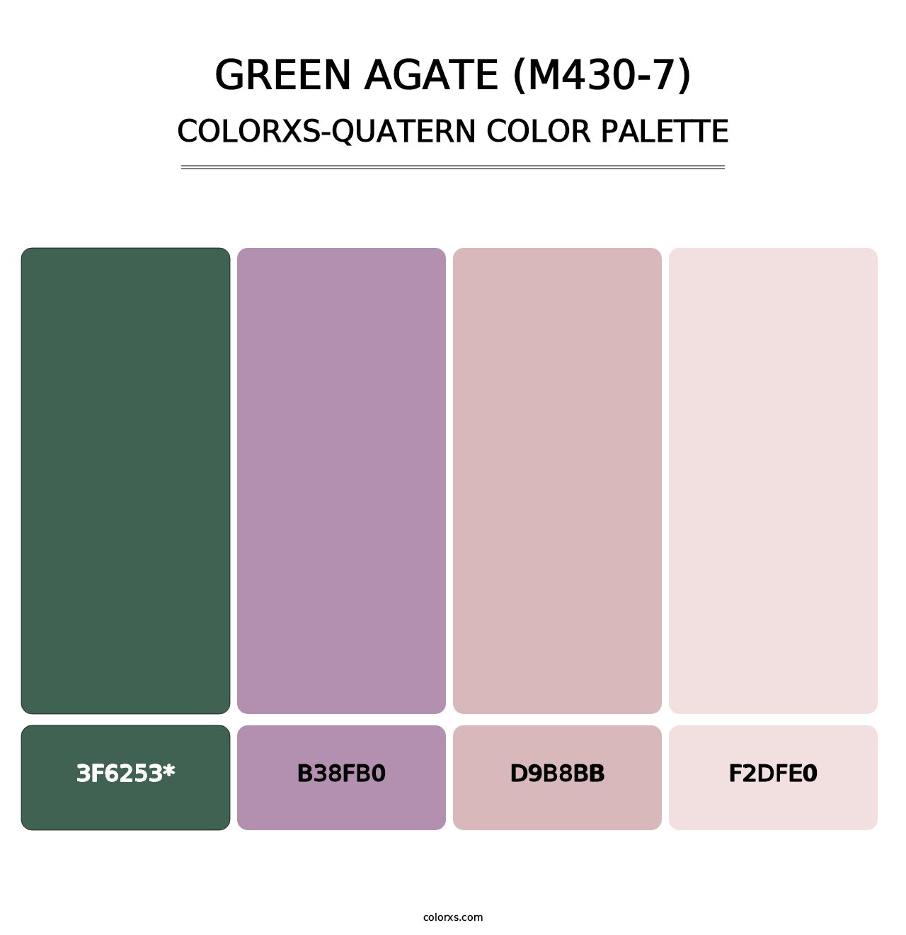 Green Agate (M430-7) - Colorxs Quad Palette