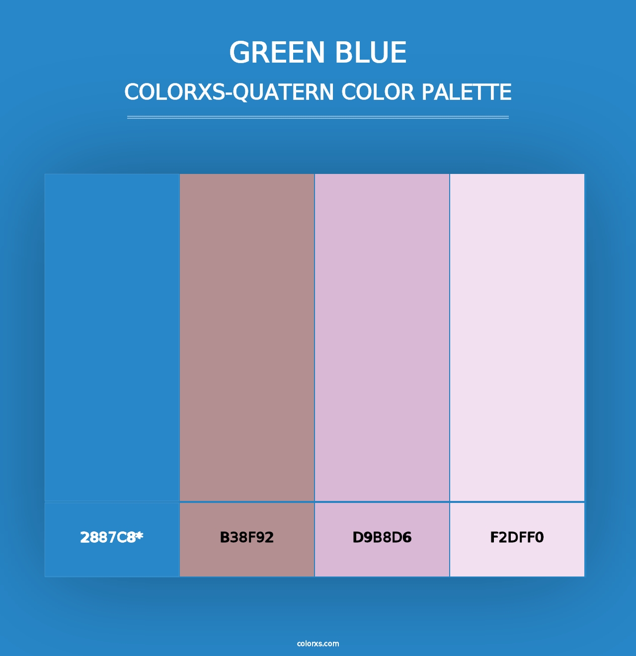 Green Blue - Colorxs Quad Palette