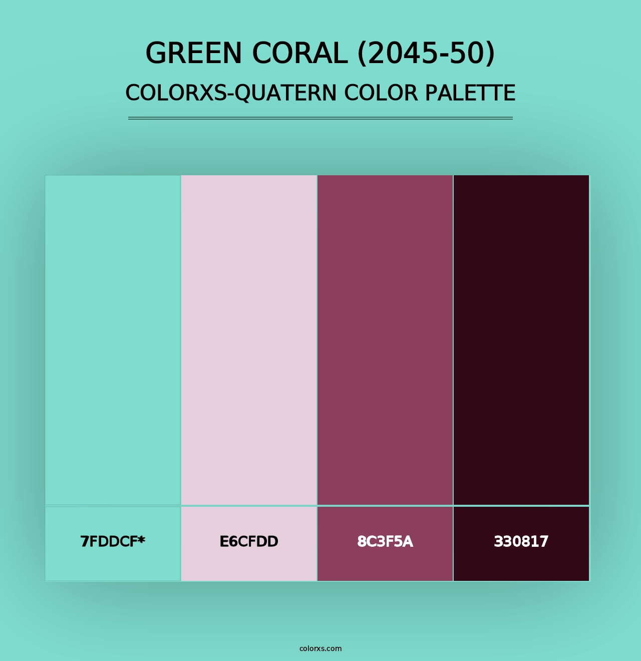 Green Coral (2045-50) - Colorxs Quad Palette