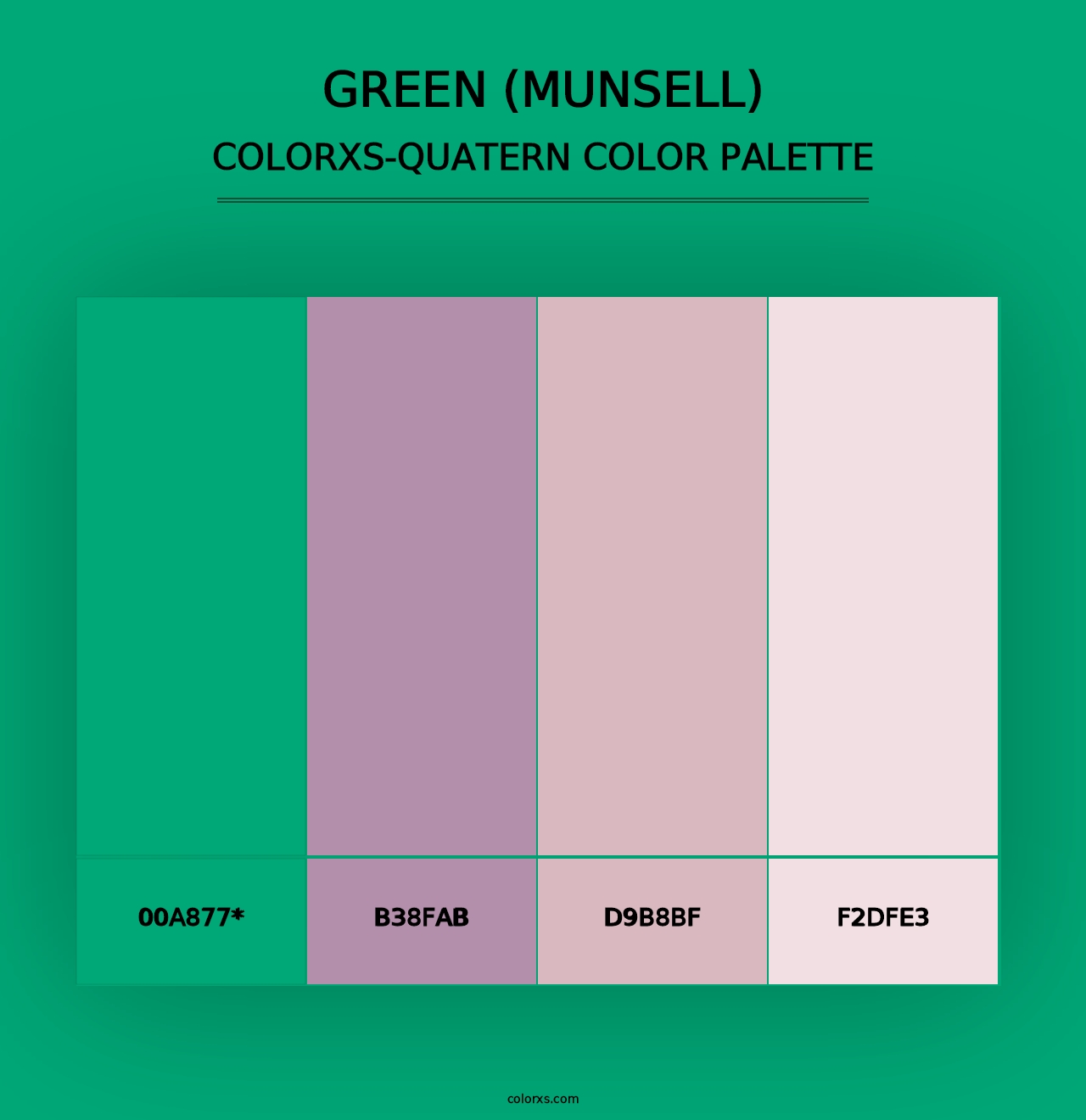 Green (Munsell) - Colorxs Quad Palette