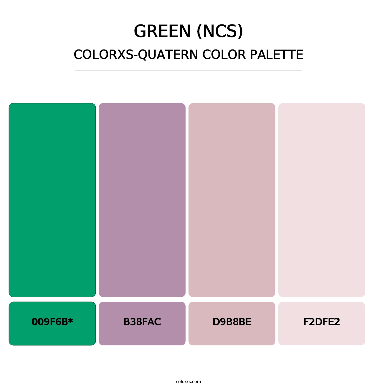 Green (NCS) - Colorxs Quad Palette