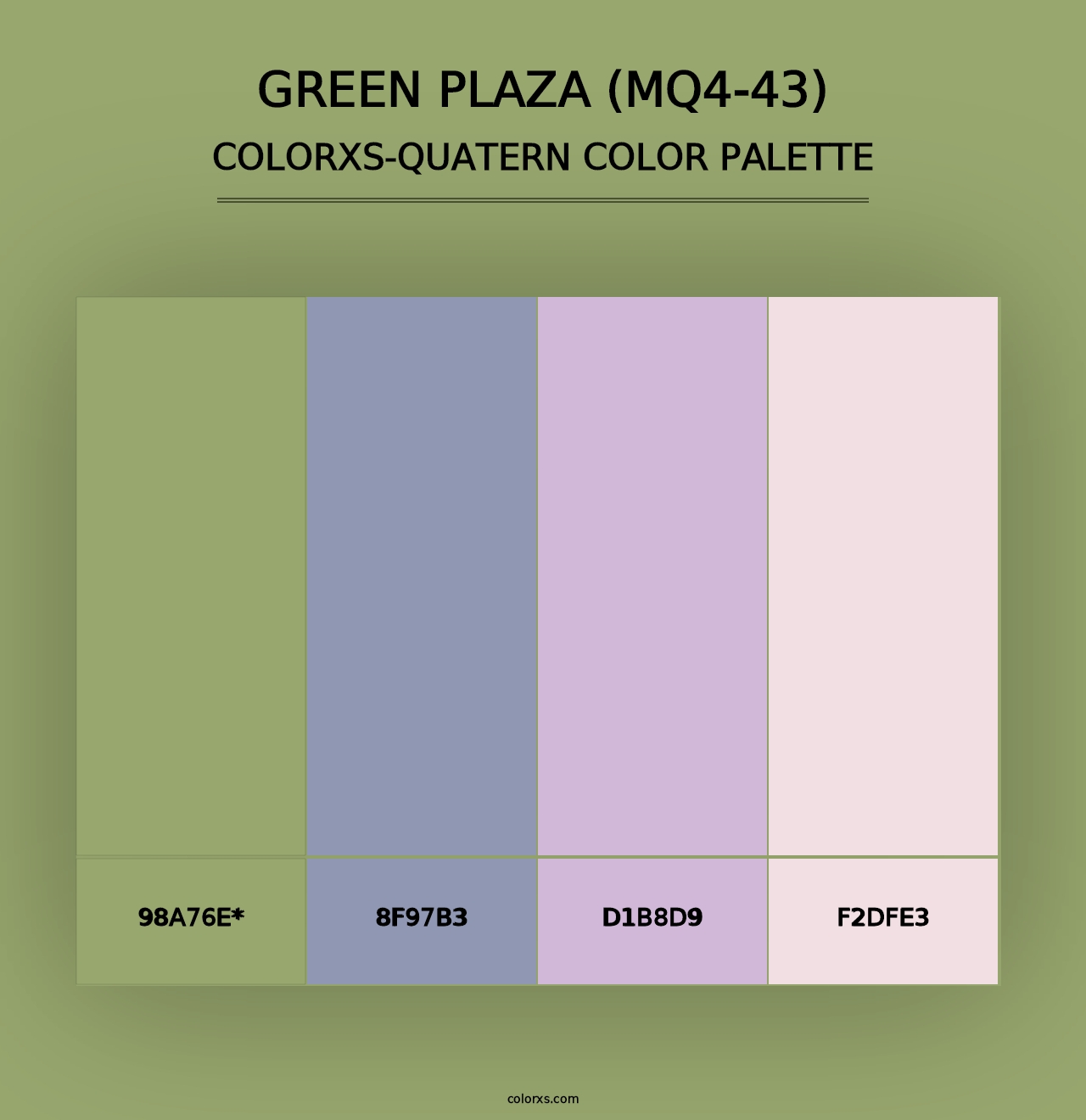 Green Plaza (MQ4-43) - Colorxs Quad Palette