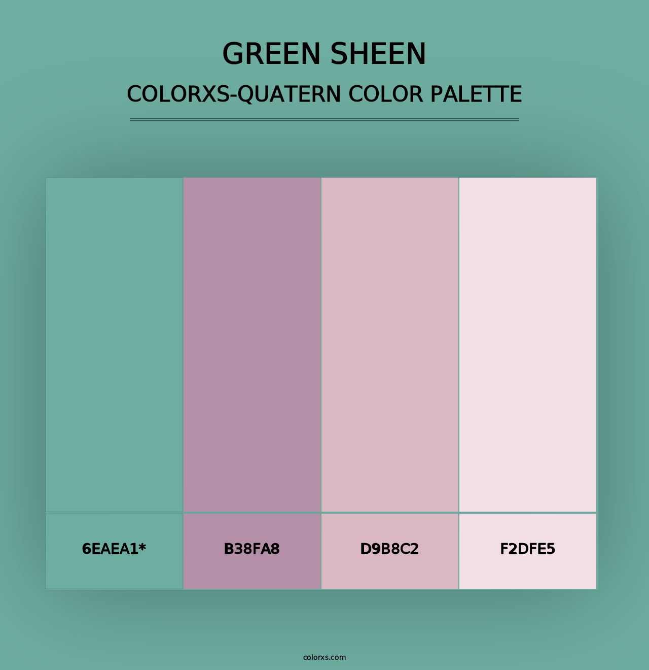 Green Sheen - Colorxs Quad Palette