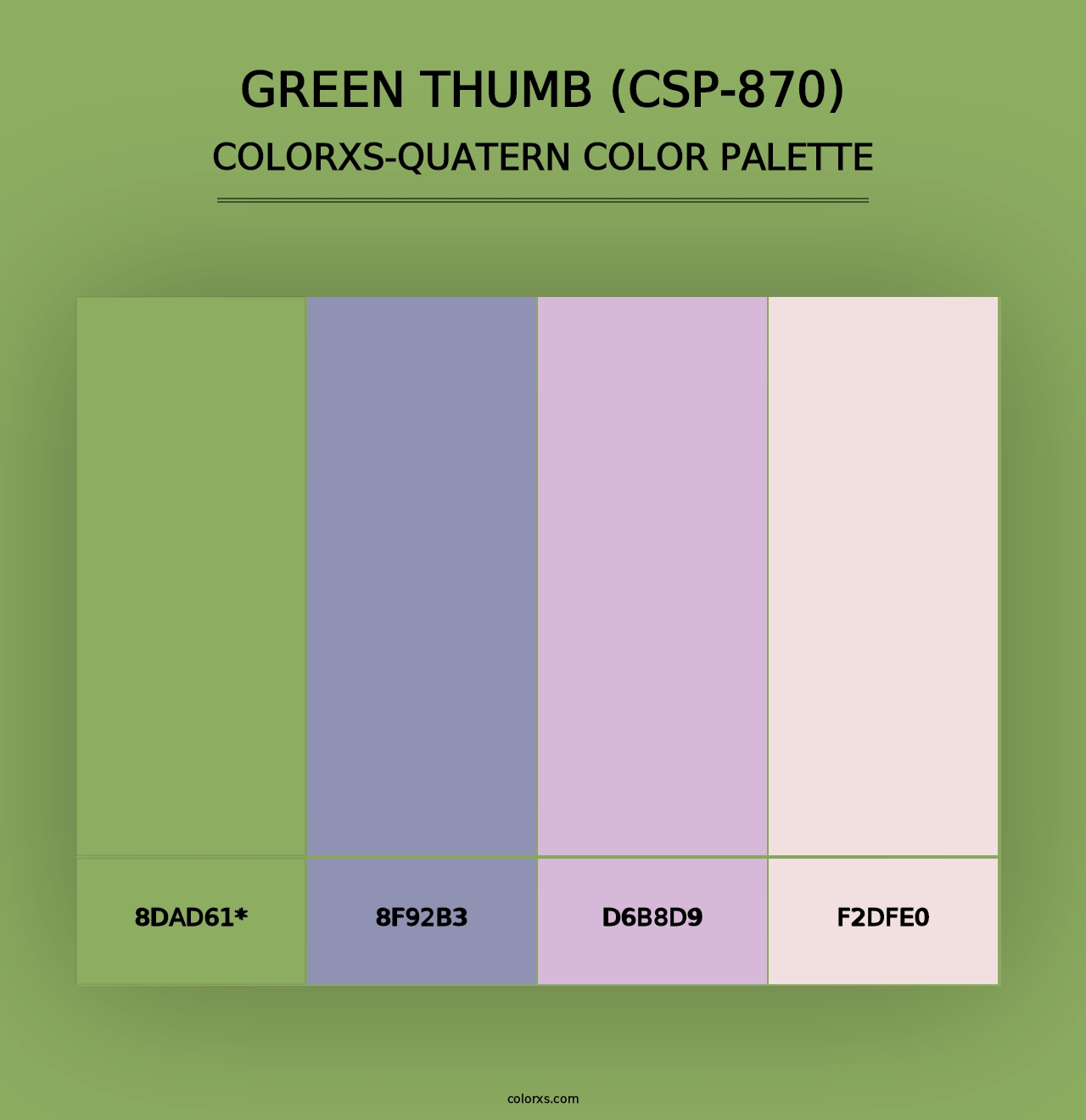 Green Thumb (CSP-870) - Colorxs Quad Palette