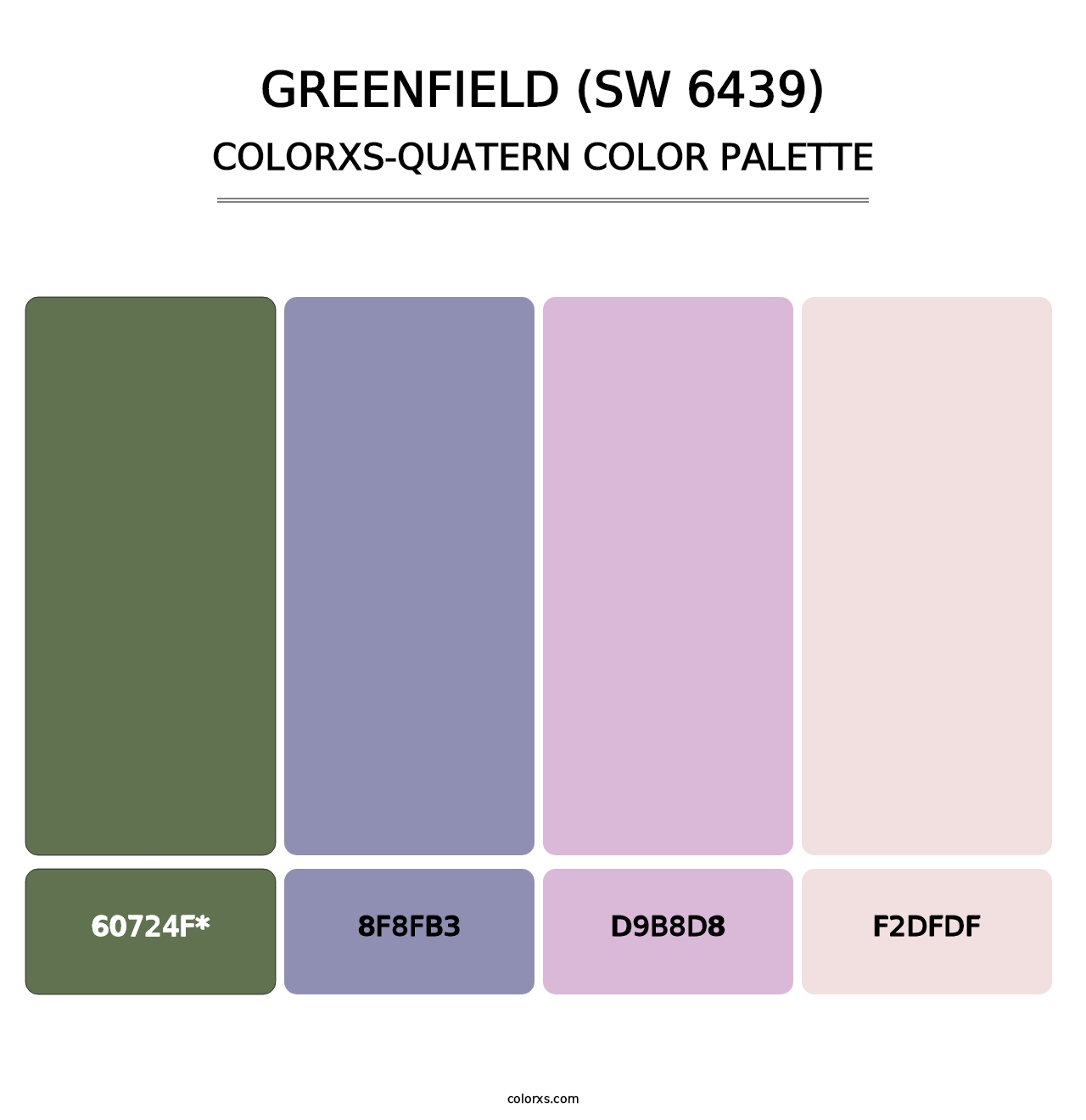 Greenfield (SW 6439) - Colorxs Quad Palette