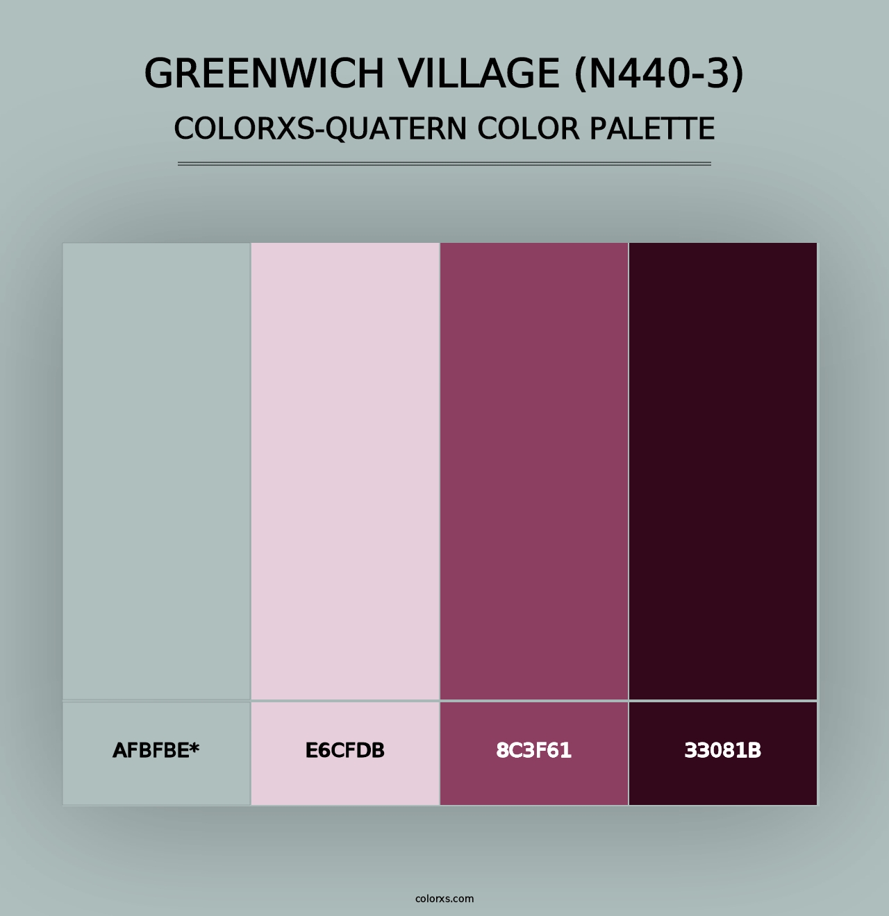 Greenwich Village (N440-3) - Colorxs Quad Palette