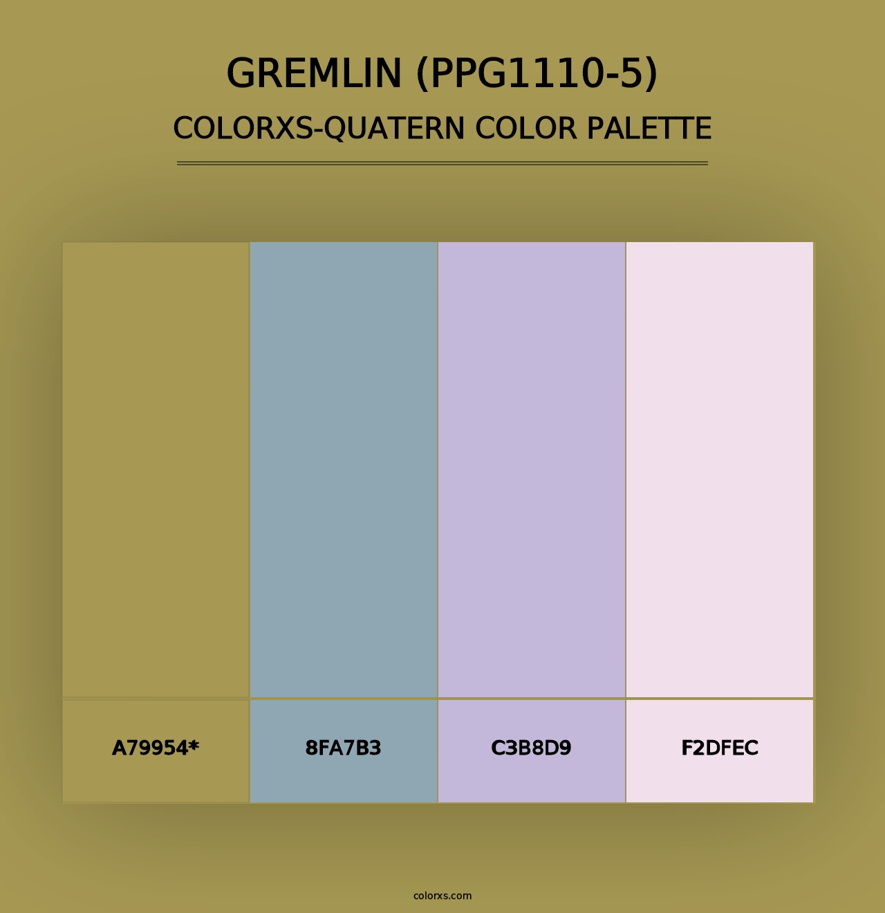 Gremlin (PPG1110-5) - Colorxs Quad Palette