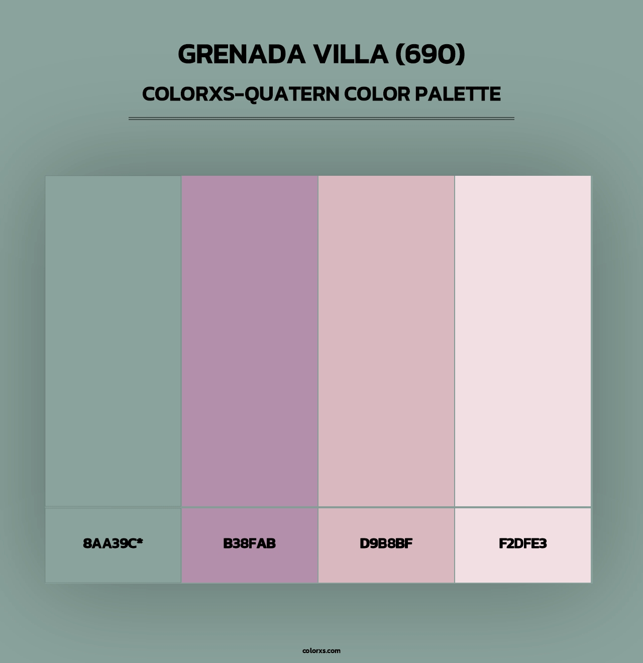 Grenada Villa (690) - Colorxs Quad Palette