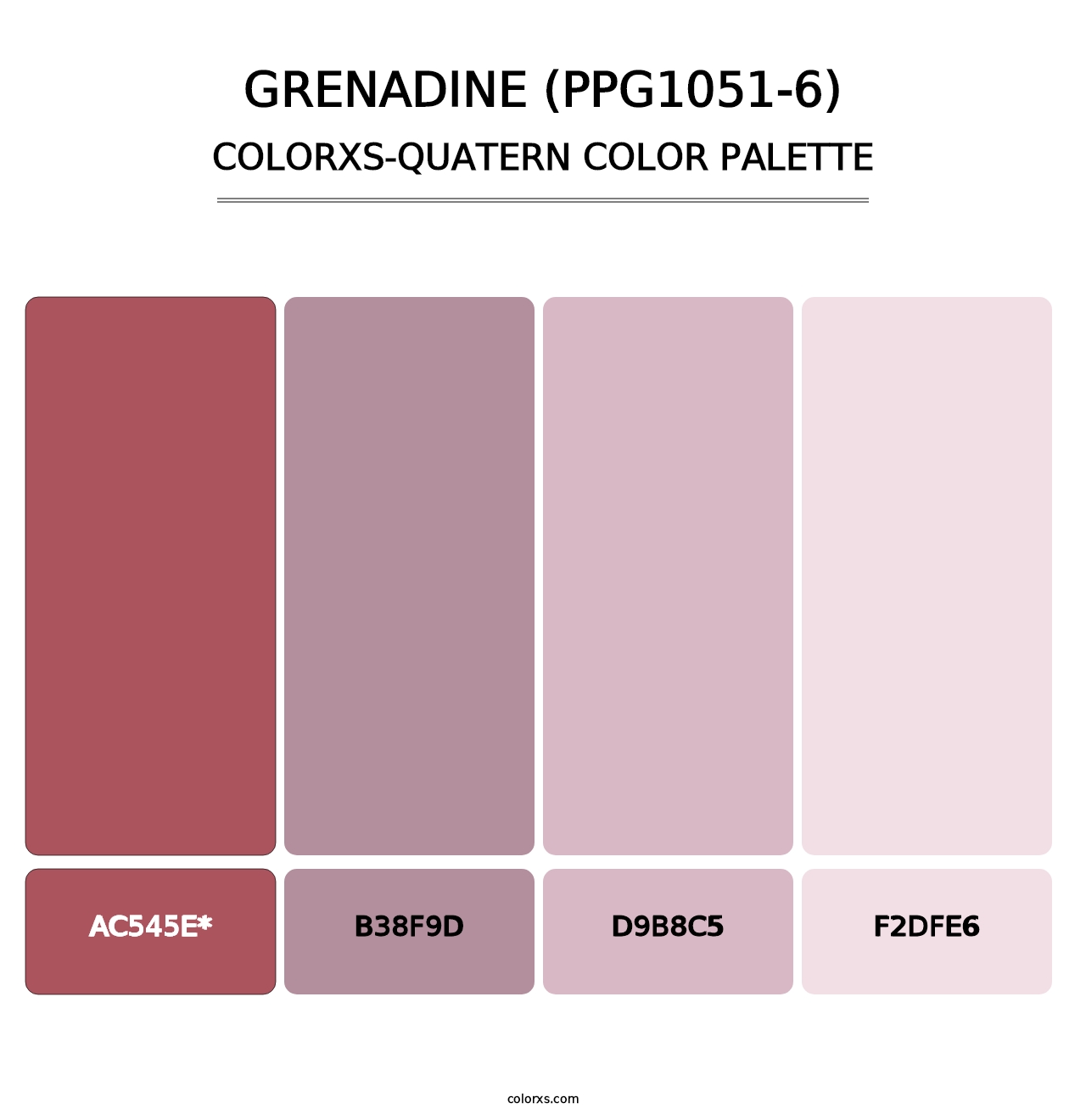 Grenadine (PPG1051-6) - Colorxs Quad Palette