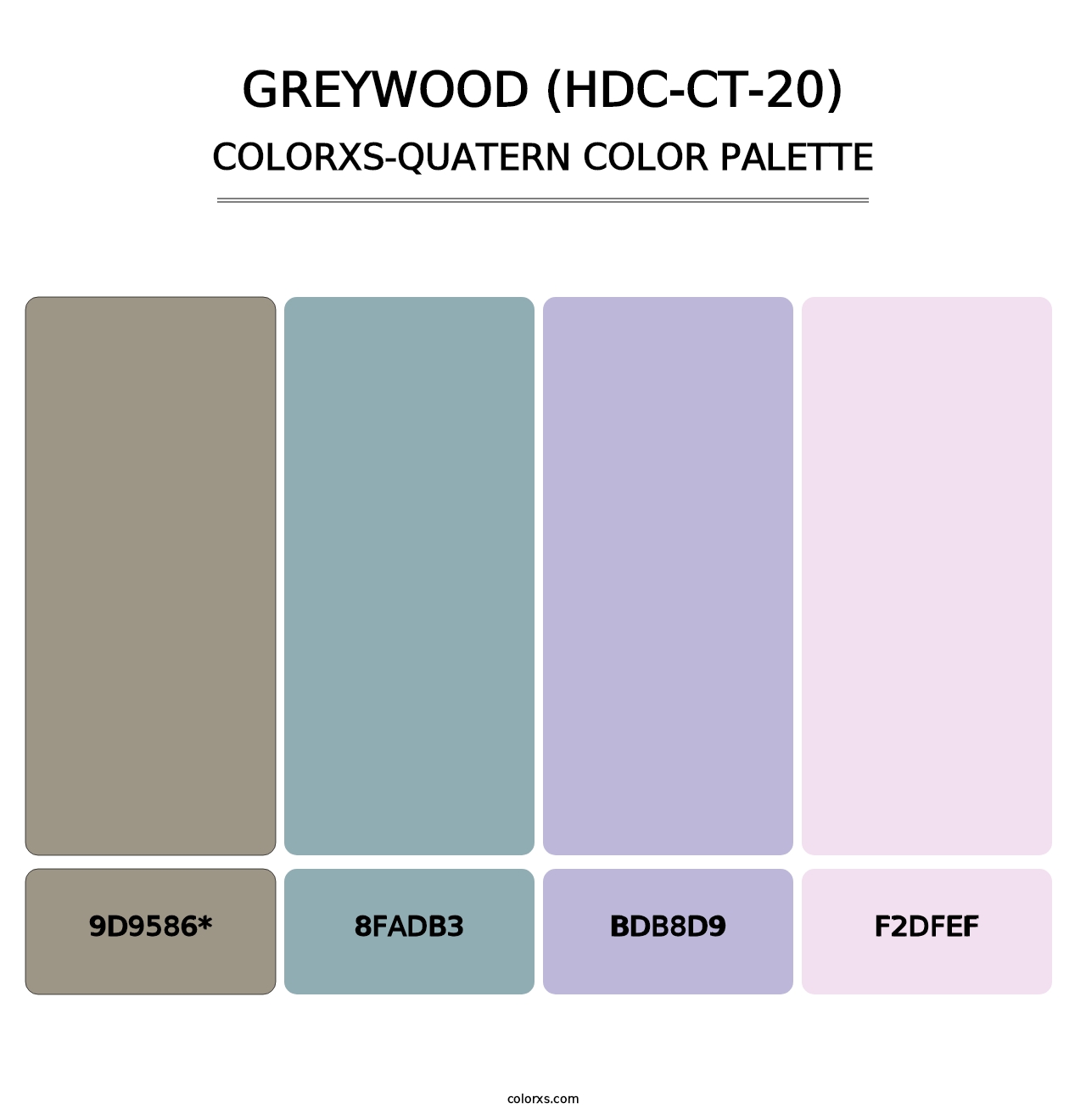 Greywood (HDC-CT-20) - Colorxs Quad Palette