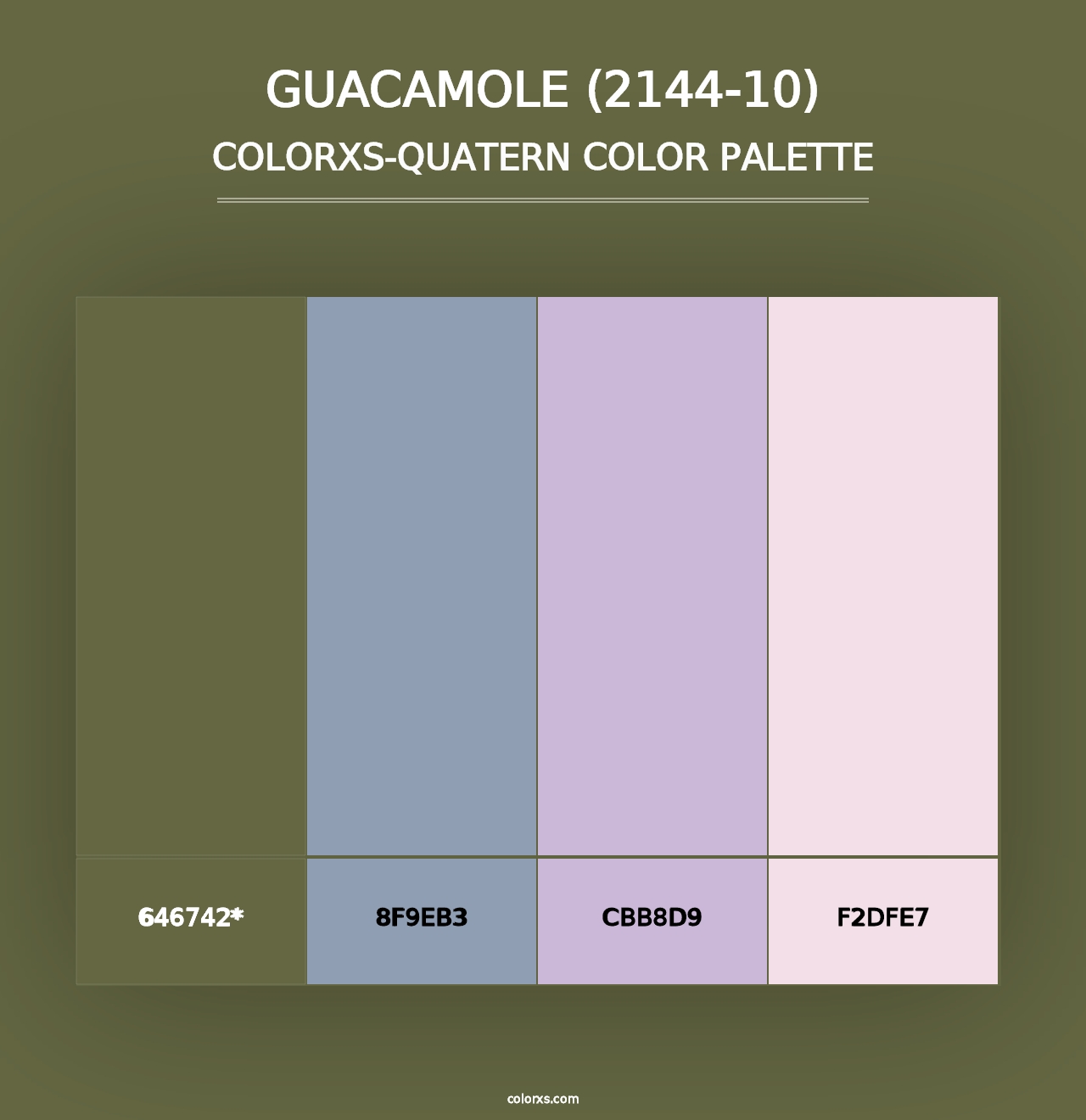 Guacamole (2144-10) - Colorxs Quad Palette