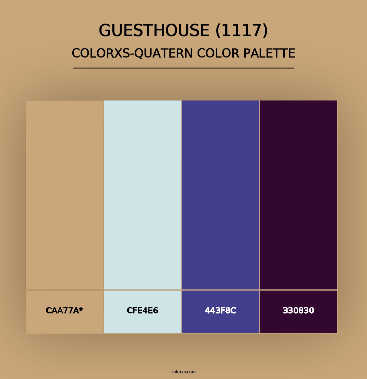 Guesthouse (1117) - Colorxs Quad Palette