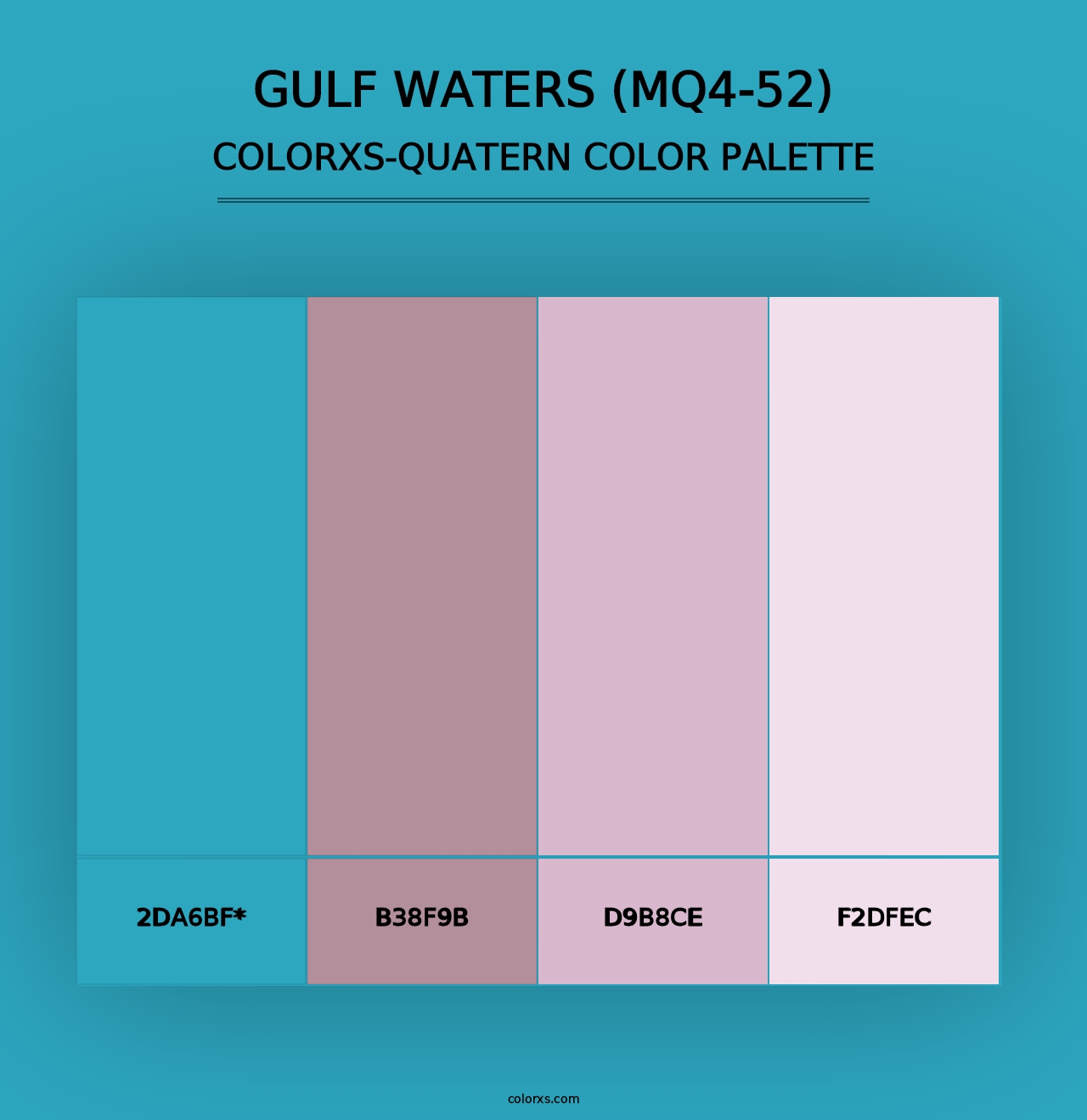 Gulf Waters (MQ4-52) - Colorxs Quad Palette