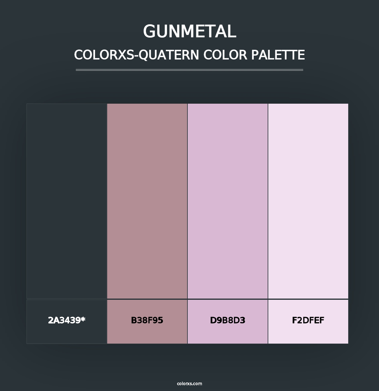 Gunmetal - Colorxs Quad Palette