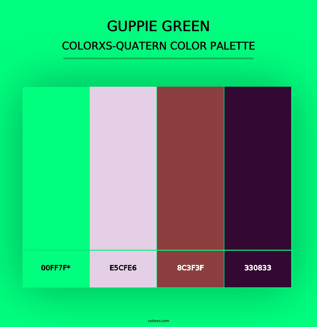 Guppie green - Colorxs Quad Palette