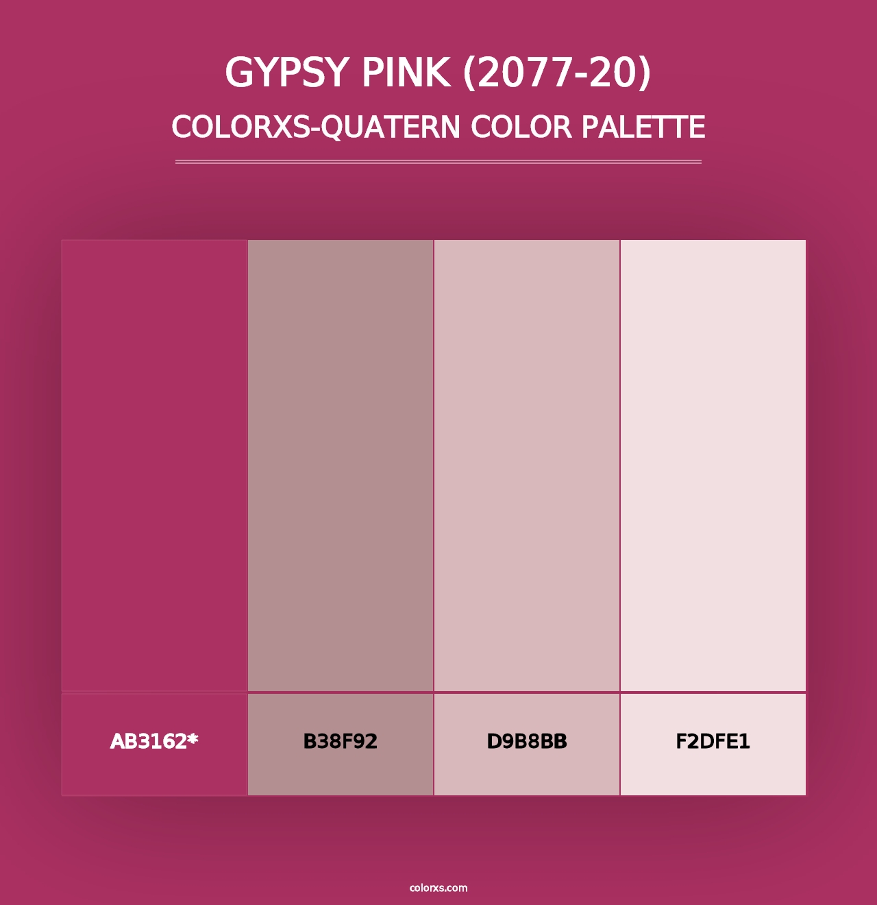 Gypsy Pink (2077-20) - Colorxs Quad Palette