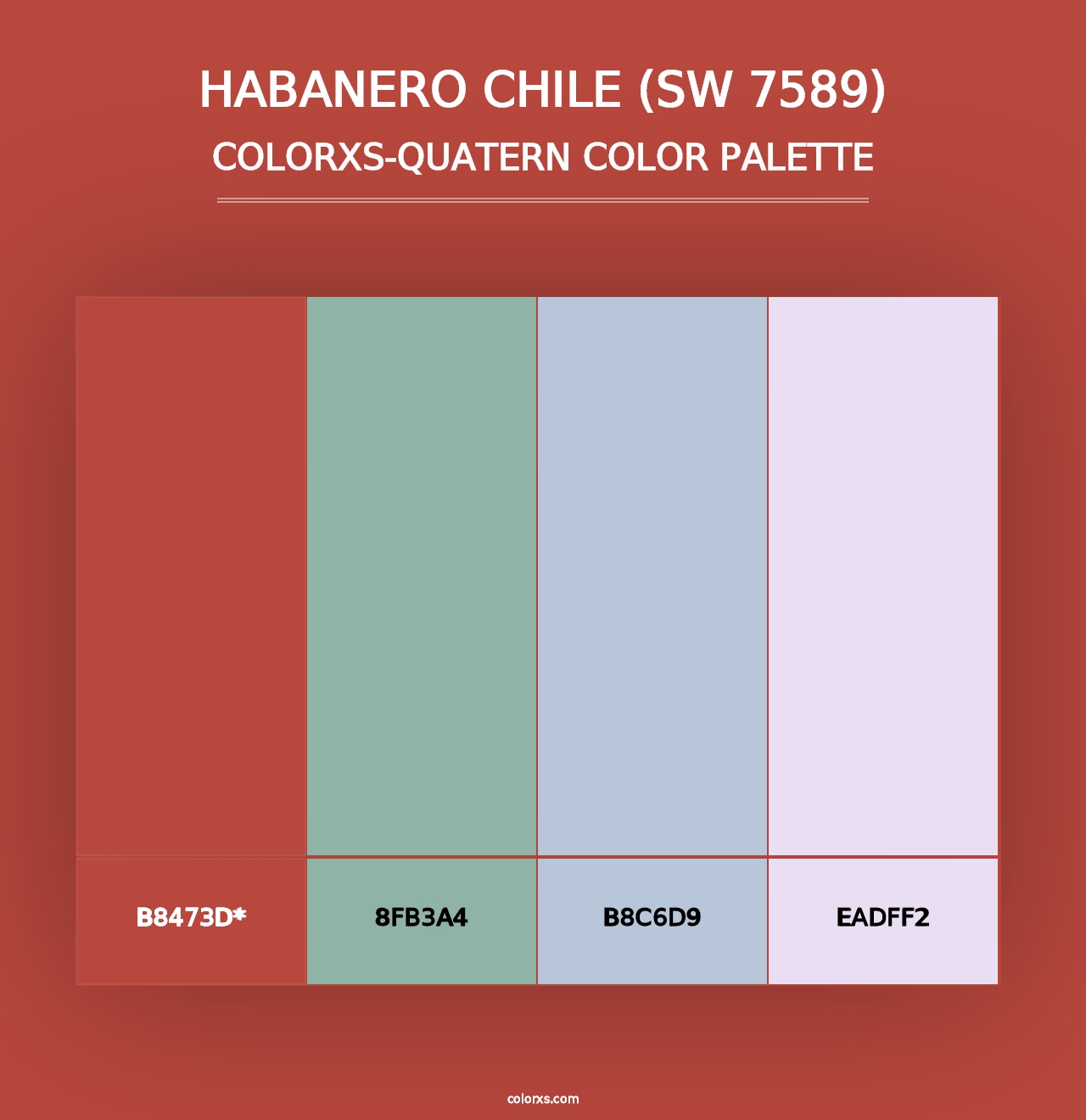 Habanero Chile (SW 7589) - Colorxs Quad Palette