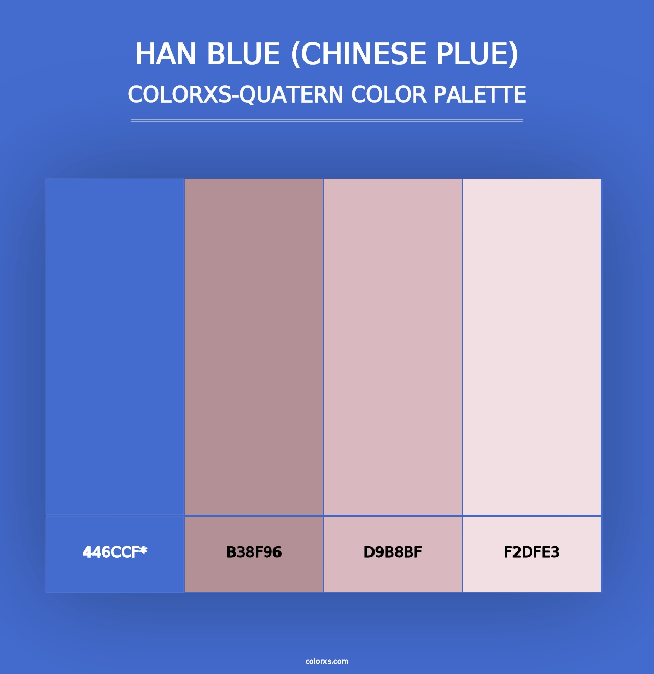 Han Blue (Chinese Plue) - Colorxs Quad Palette