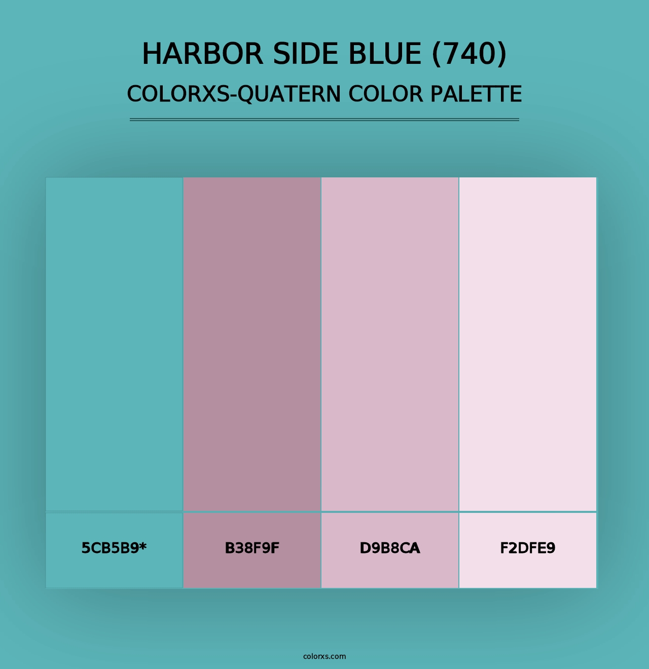 Harbor Side Blue (740) - Colorxs Quad Palette