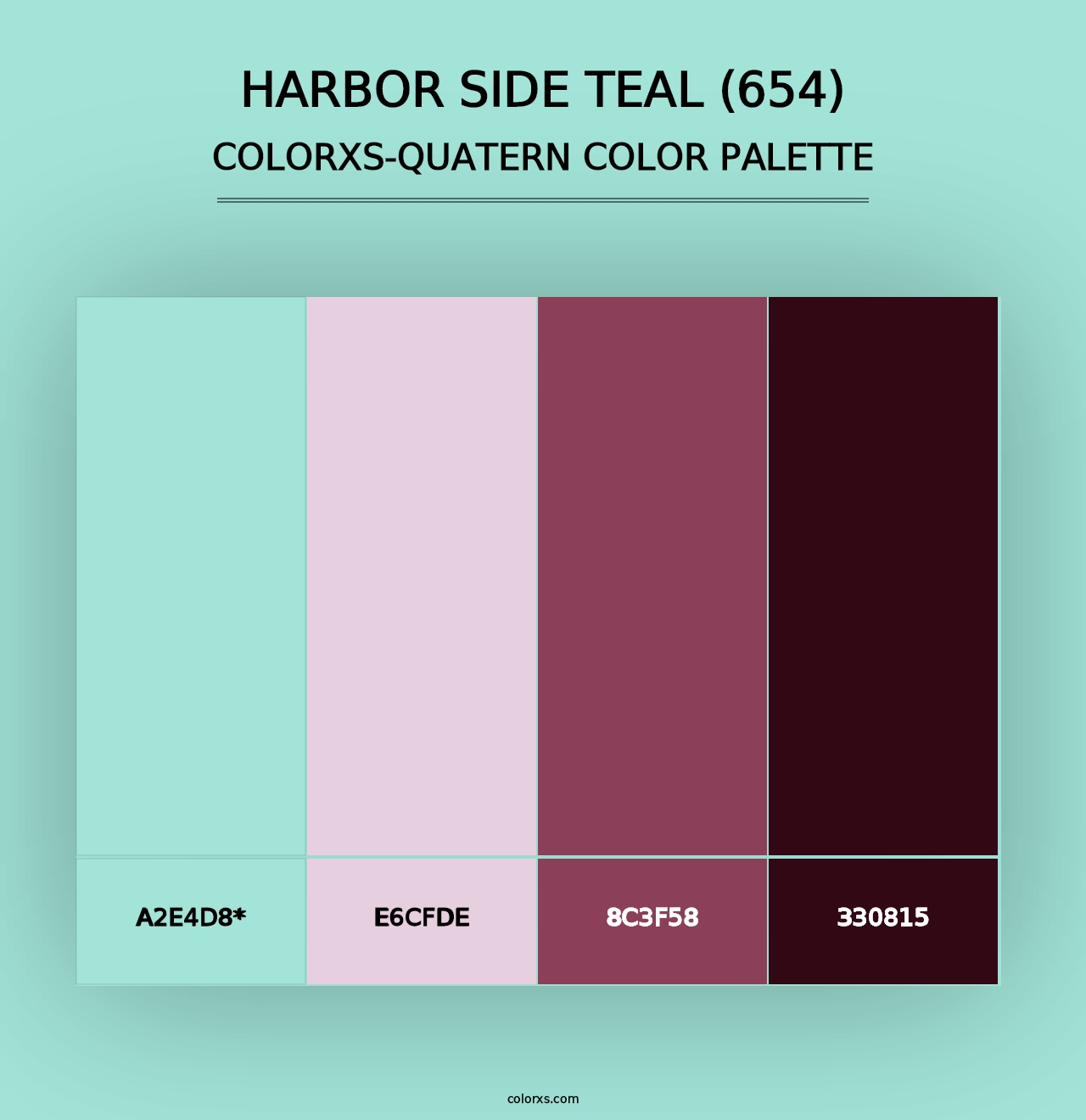 Harbor Side Teal (654) - Colorxs Quad Palette