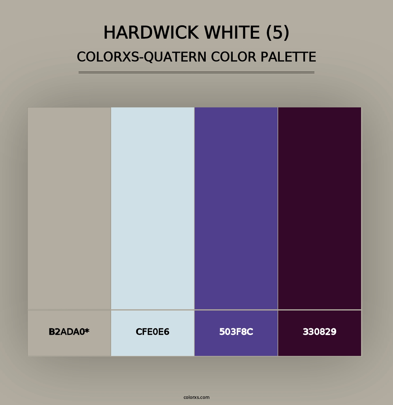 Hardwick White (5) - Colorxs Quad Palette