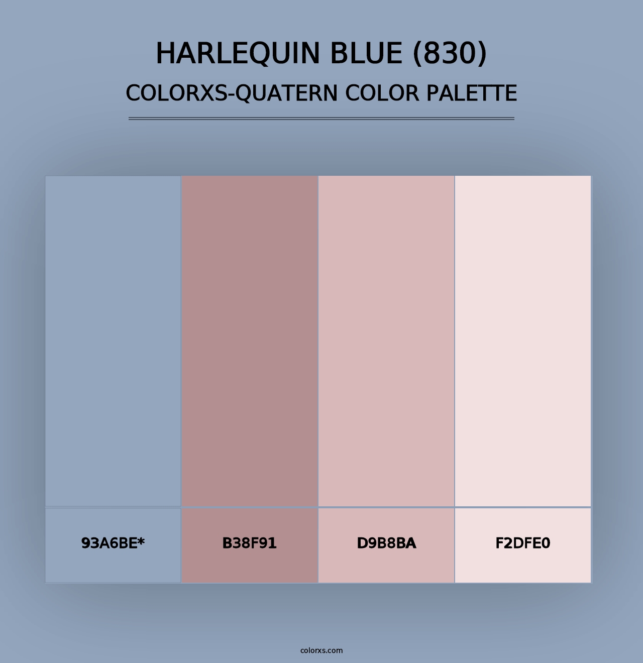 Harlequin Blue (830) - Colorxs Quad Palette