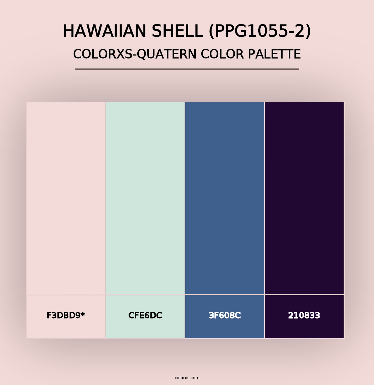 Hawaiian Shell (PPG1055-2) - Colorxs Quad Palette