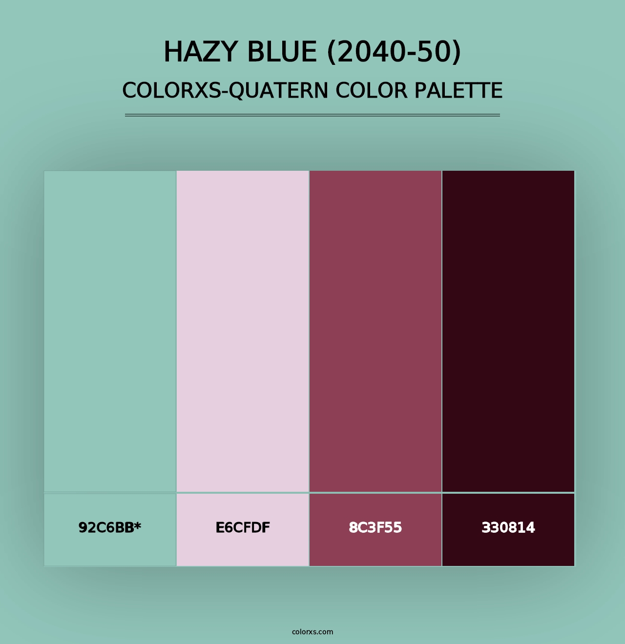 Hazy Blue (2040-50) - Colorxs Quad Palette