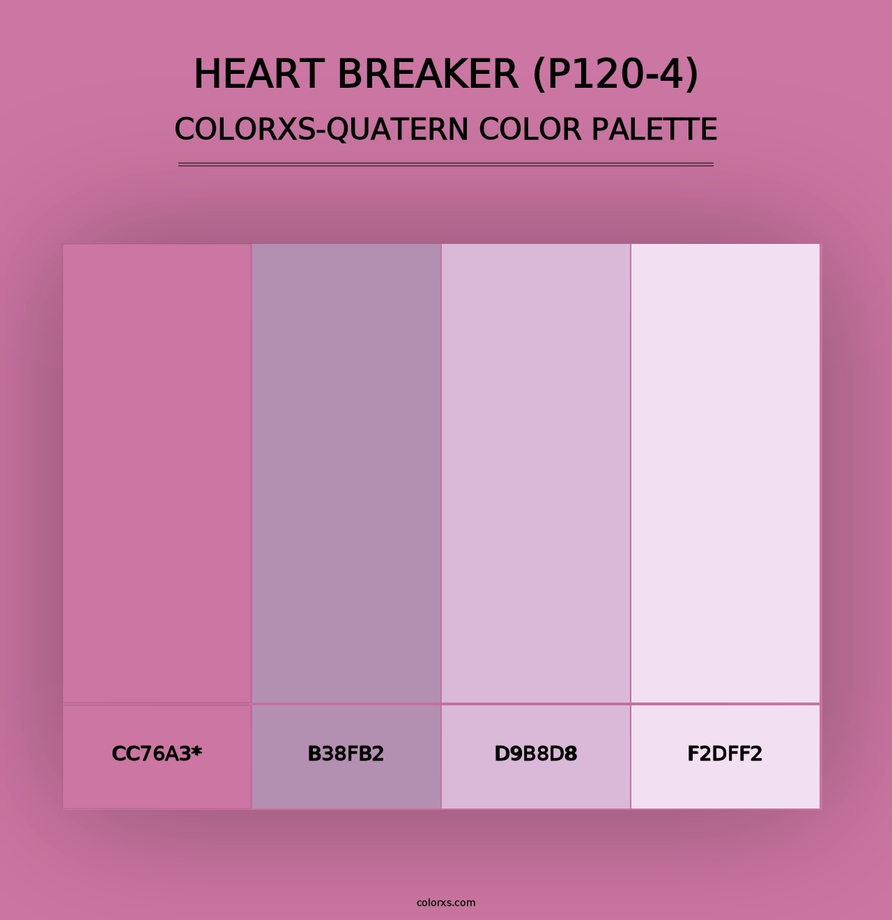 Heart Breaker (P120-4) - Colorxs Quad Palette