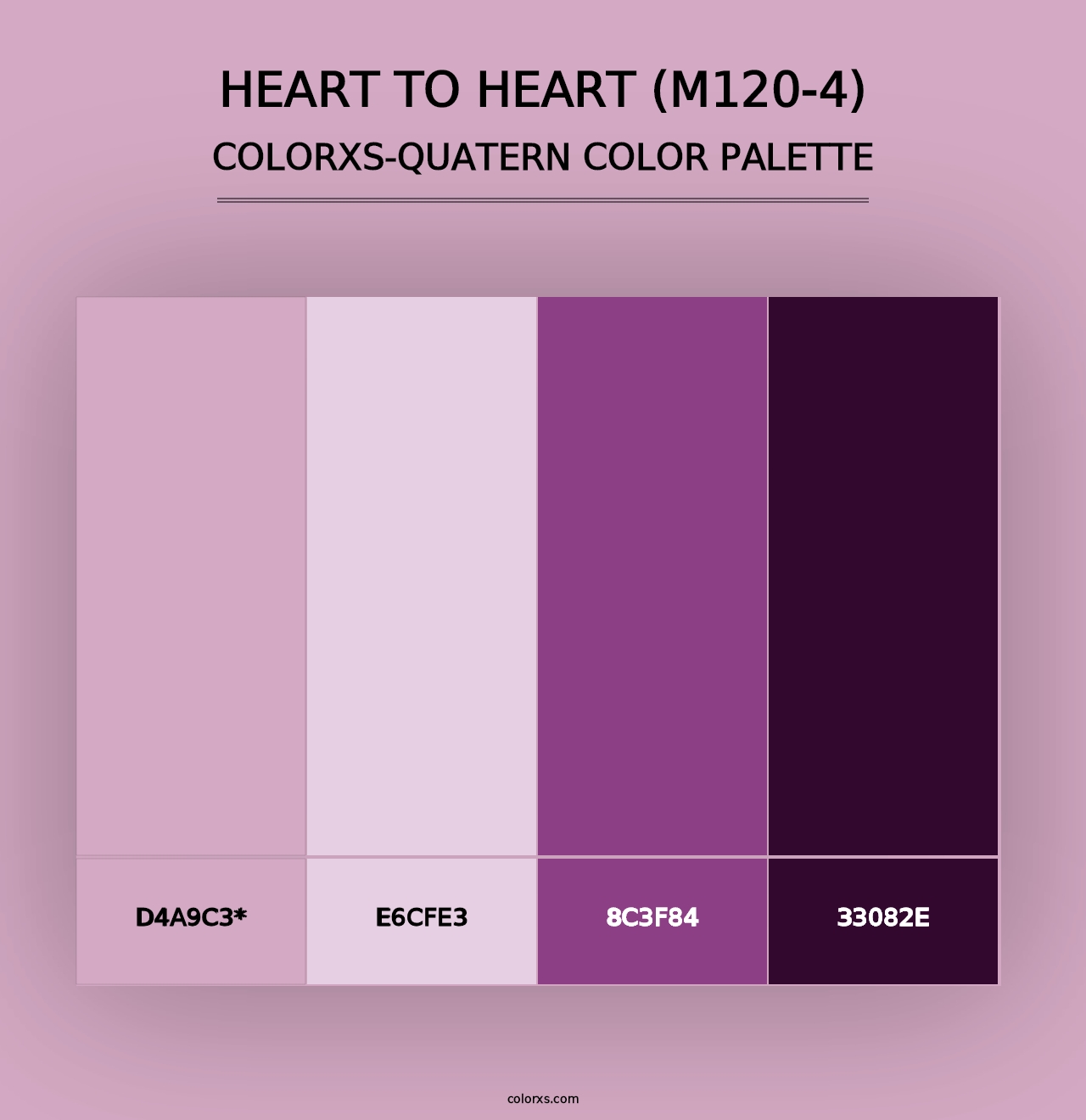 Heart To Heart (M120-4) - Colorxs Quad Palette