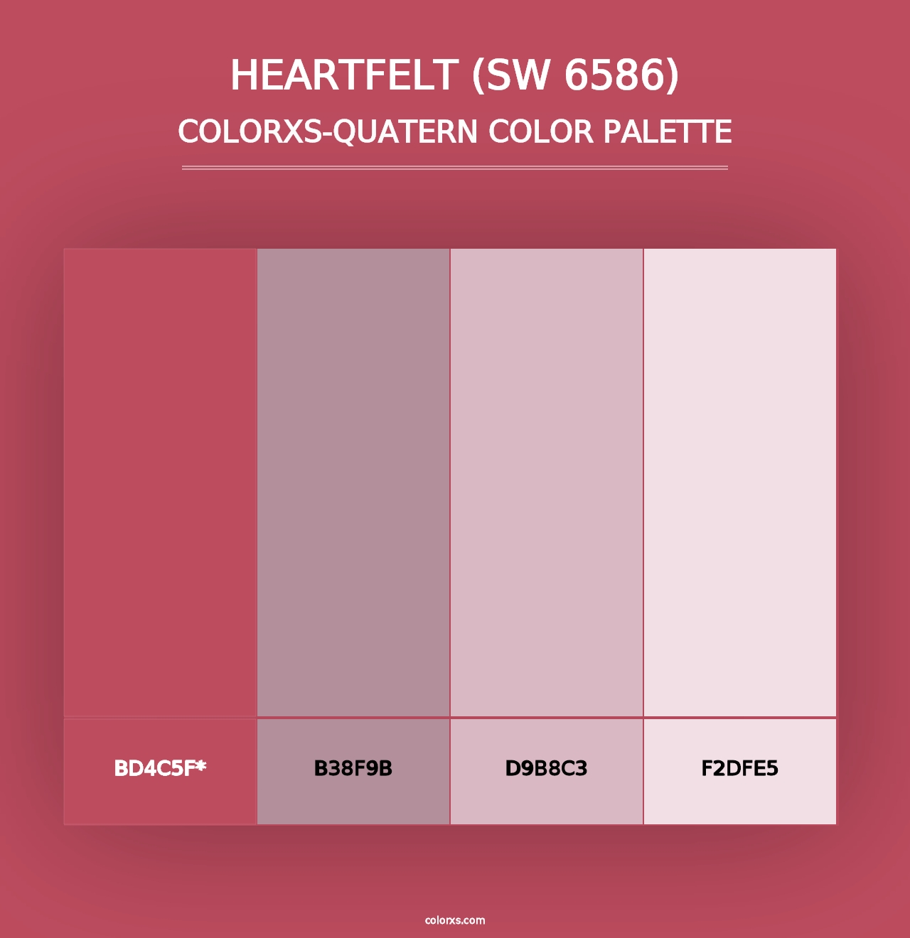 Heartfelt (SW 6586) - Colorxs Quad Palette