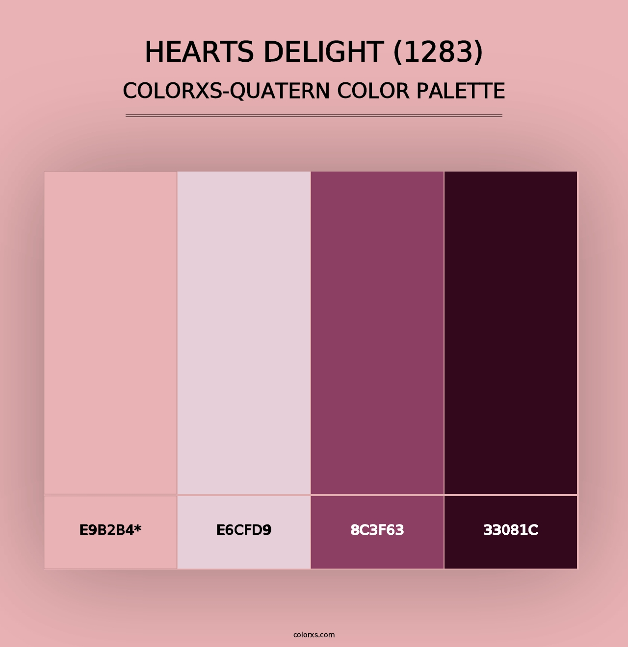 Hearts Delight (1283) - Colorxs Quad Palette