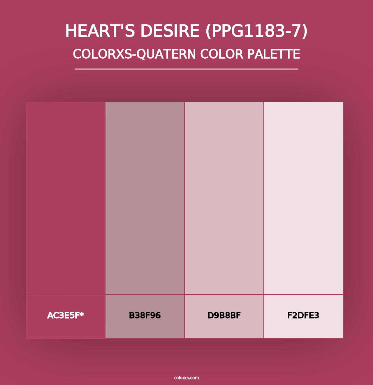 Heart's Desire (PPG1183-7) - Colorxs Quad Palette