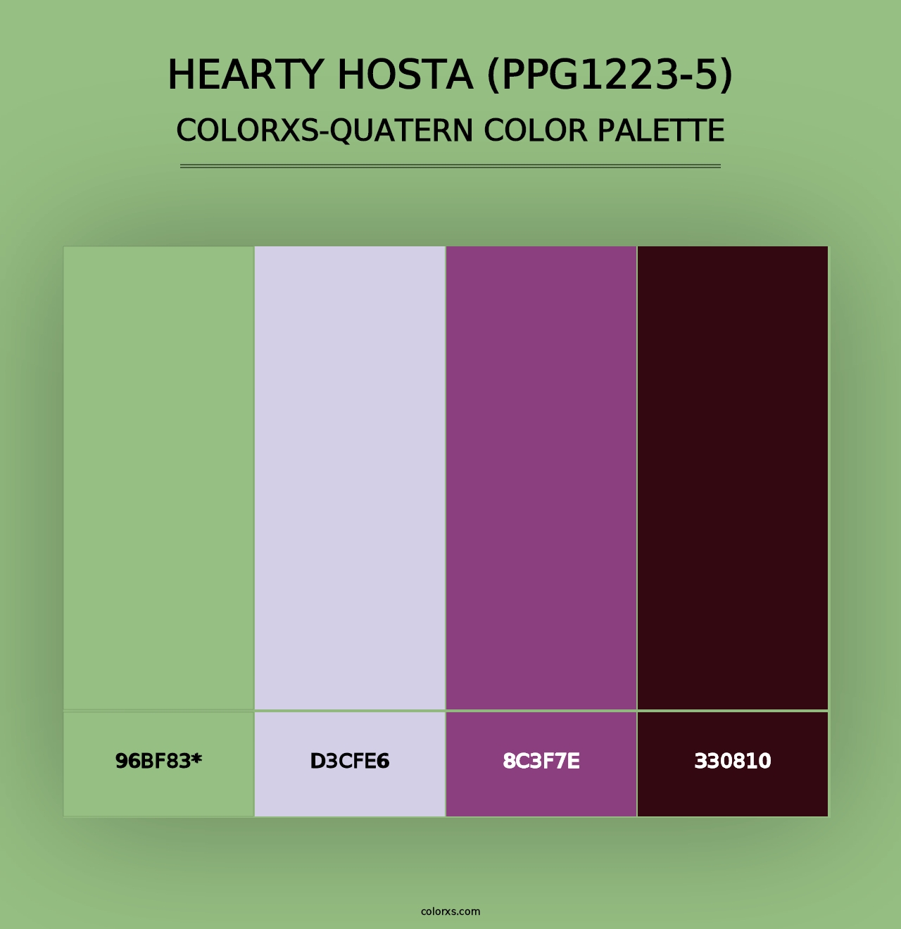 Hearty Hosta (PPG1223-5) - Colorxs Quad Palette