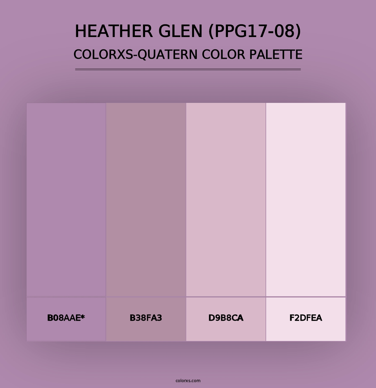 Heather Glen (PPG17-08) - Colorxs Quad Palette