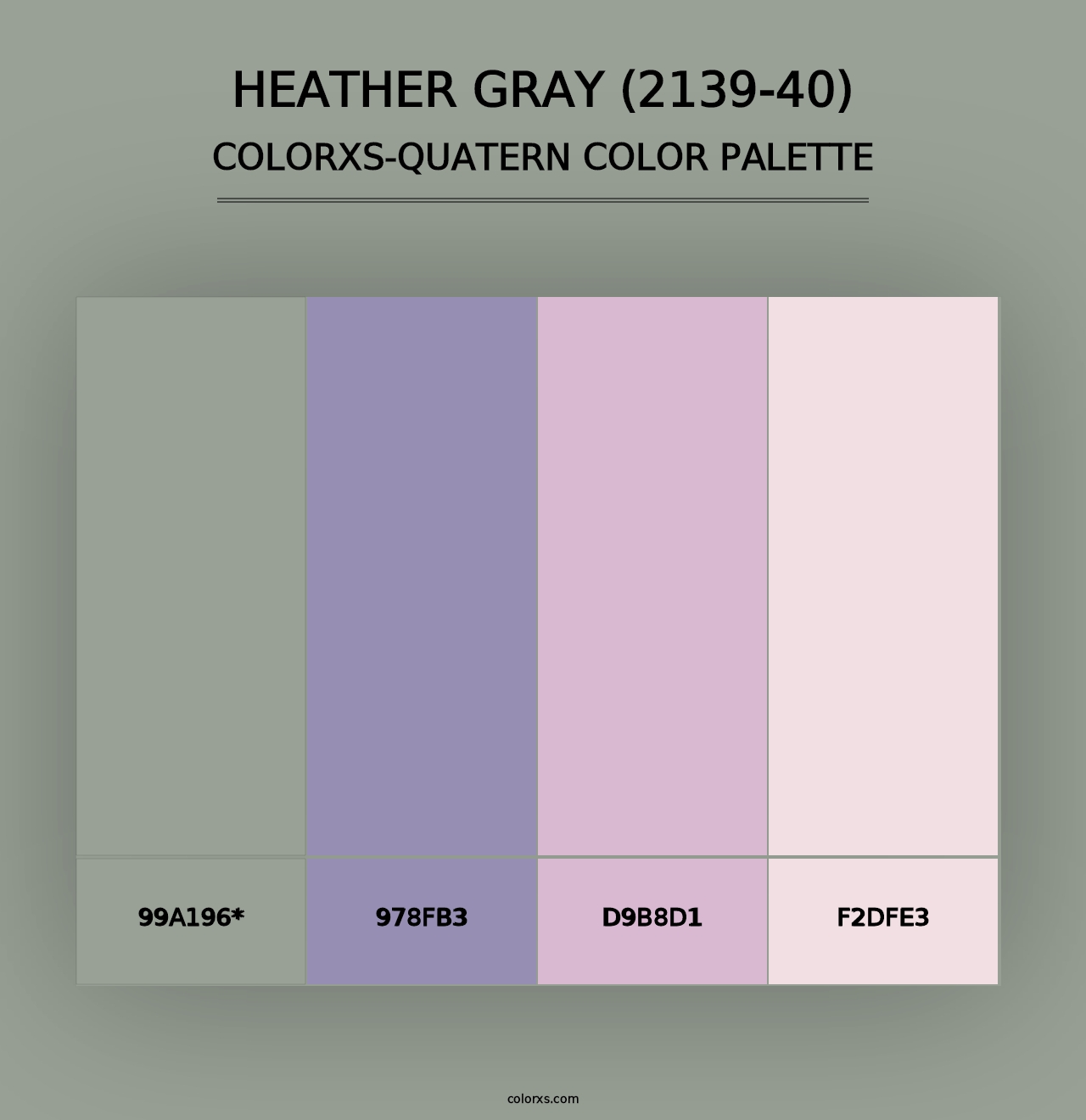 Heather Gray (2139-40) - Colorxs Quad Palette