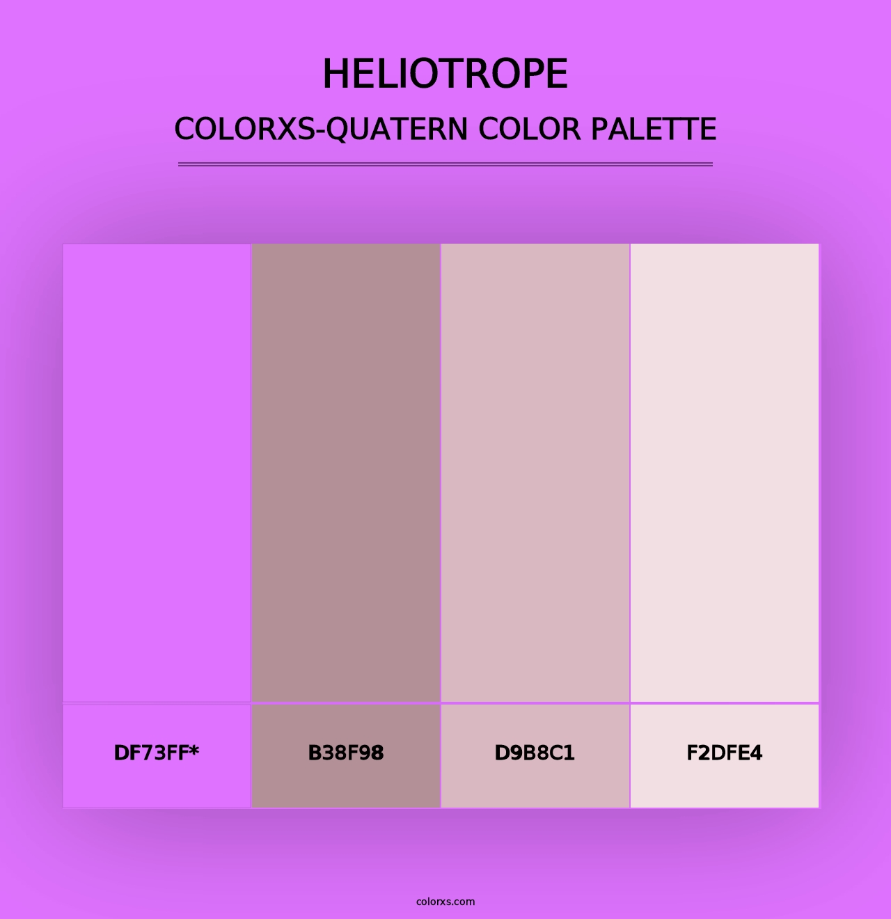 Heliotrope - Colorxs Quad Palette