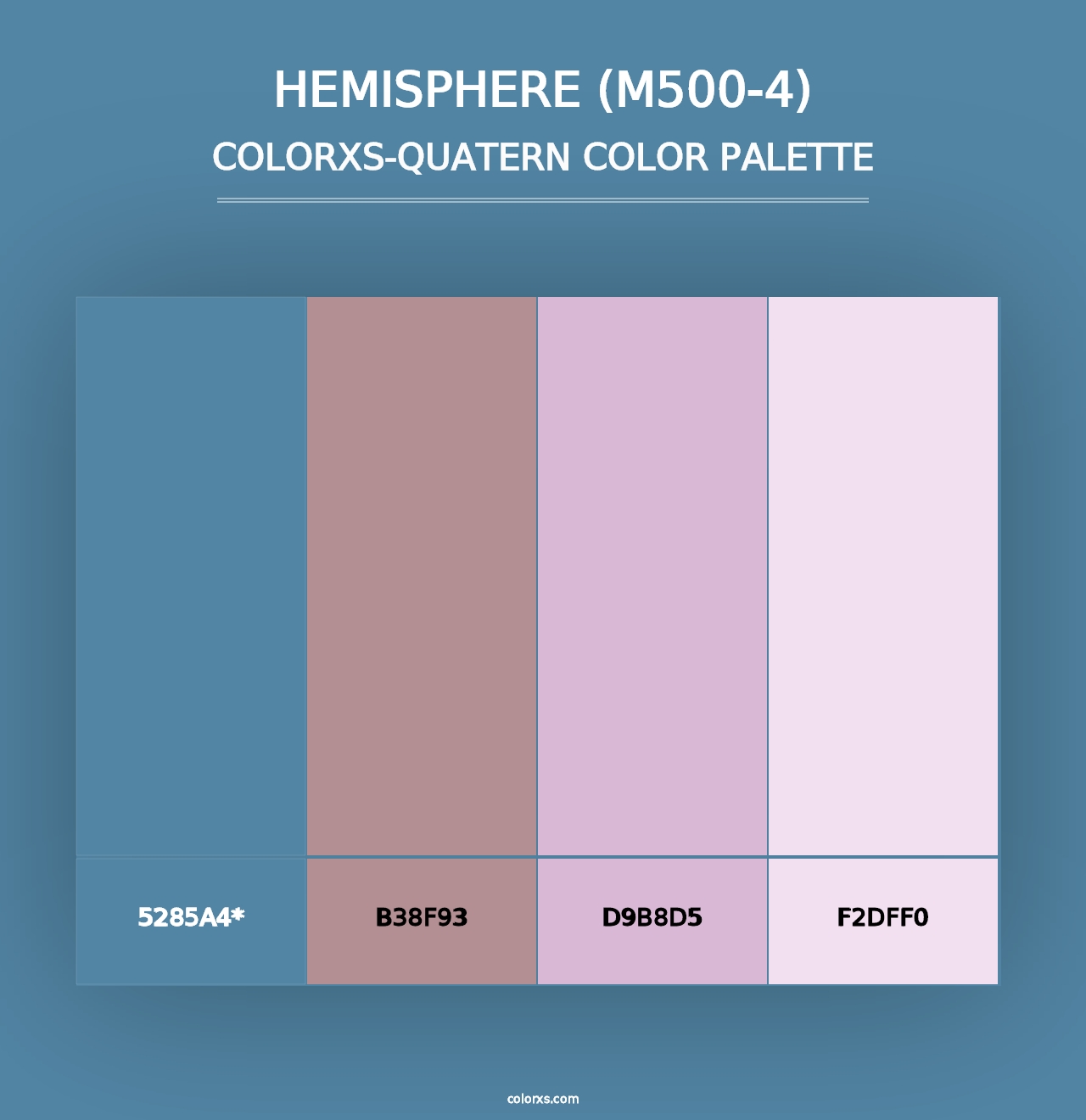 Hemisphere (M500-4) - Colorxs Quad Palette