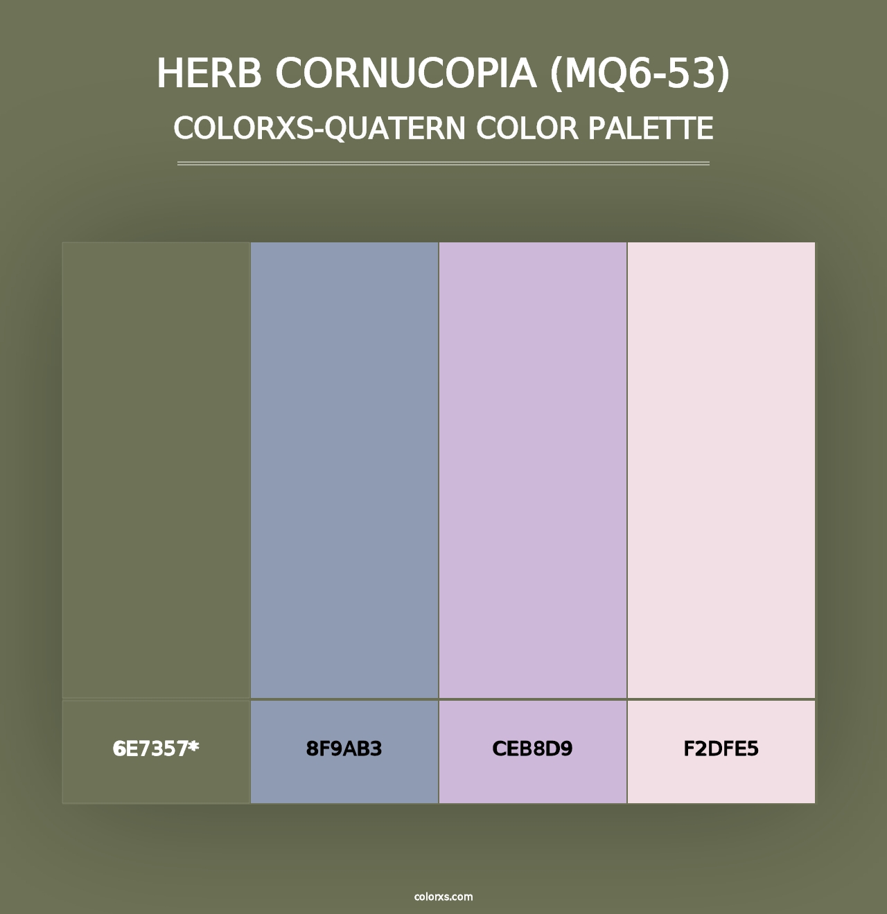 Herb Cornucopia (MQ6-53) - Colorxs Quad Palette