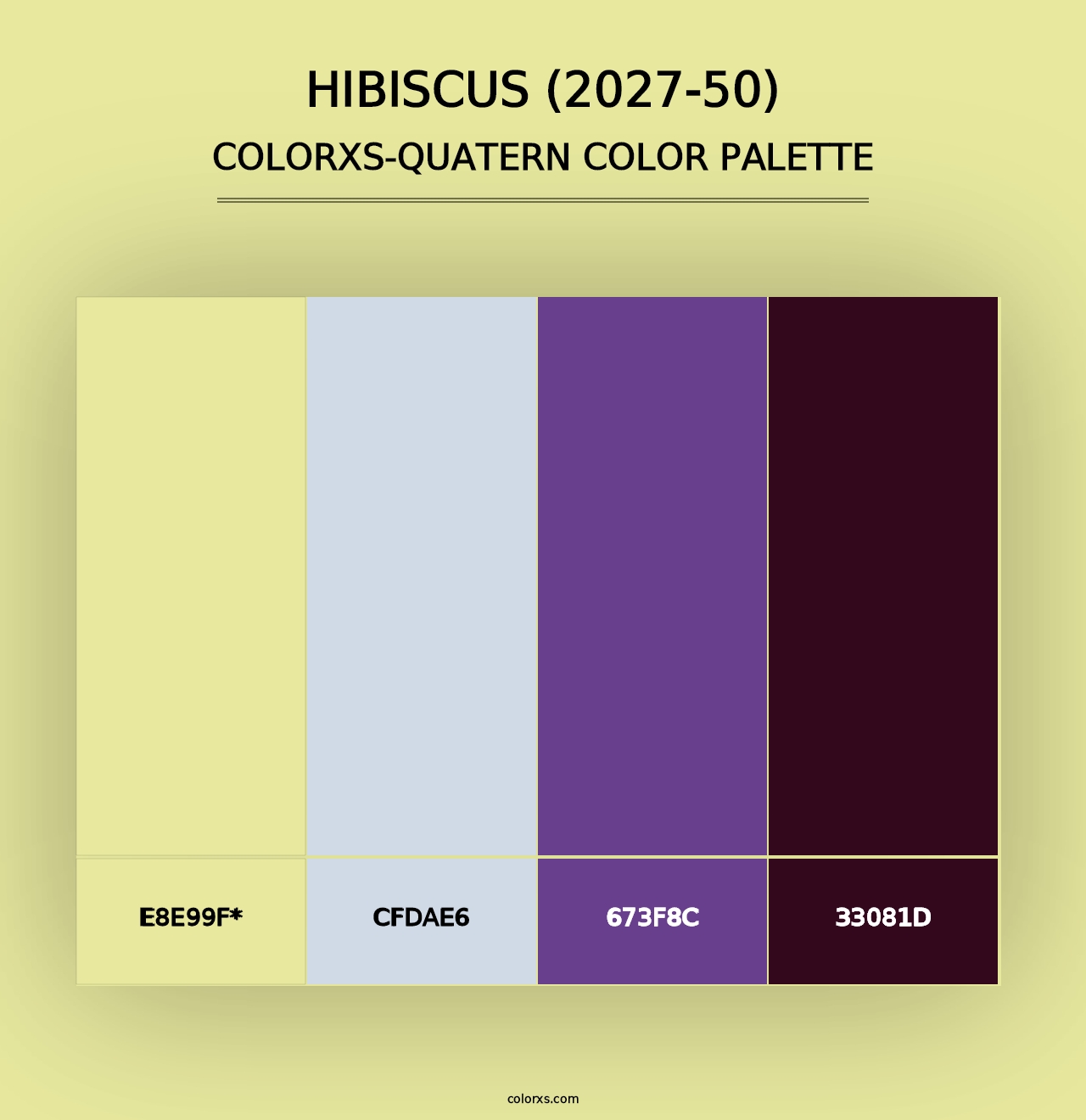 Hibiscus (2027-50) - Colorxs Quad Palette