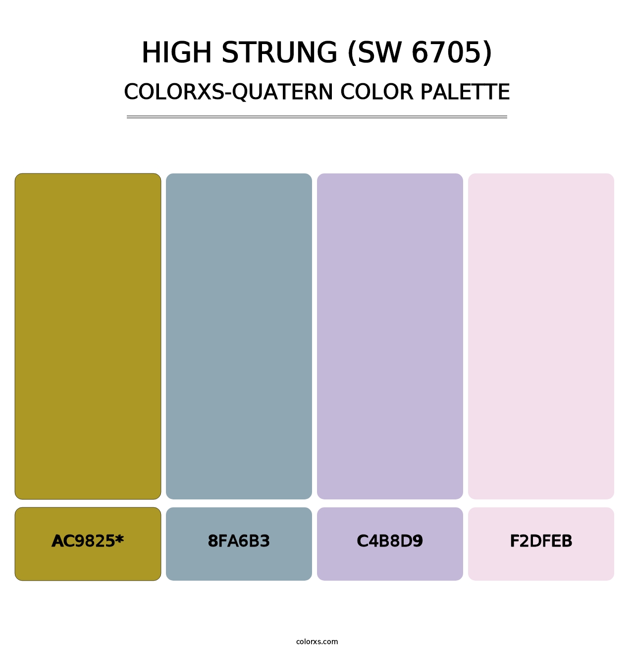 High Strung (SW 6705) - Colorxs Quad Palette