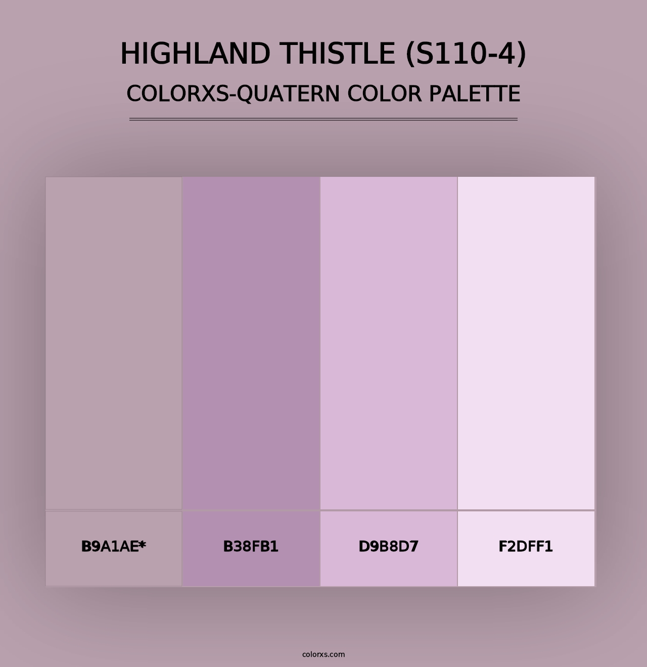 Highland Thistle (S110-4) - Colorxs Quad Palette