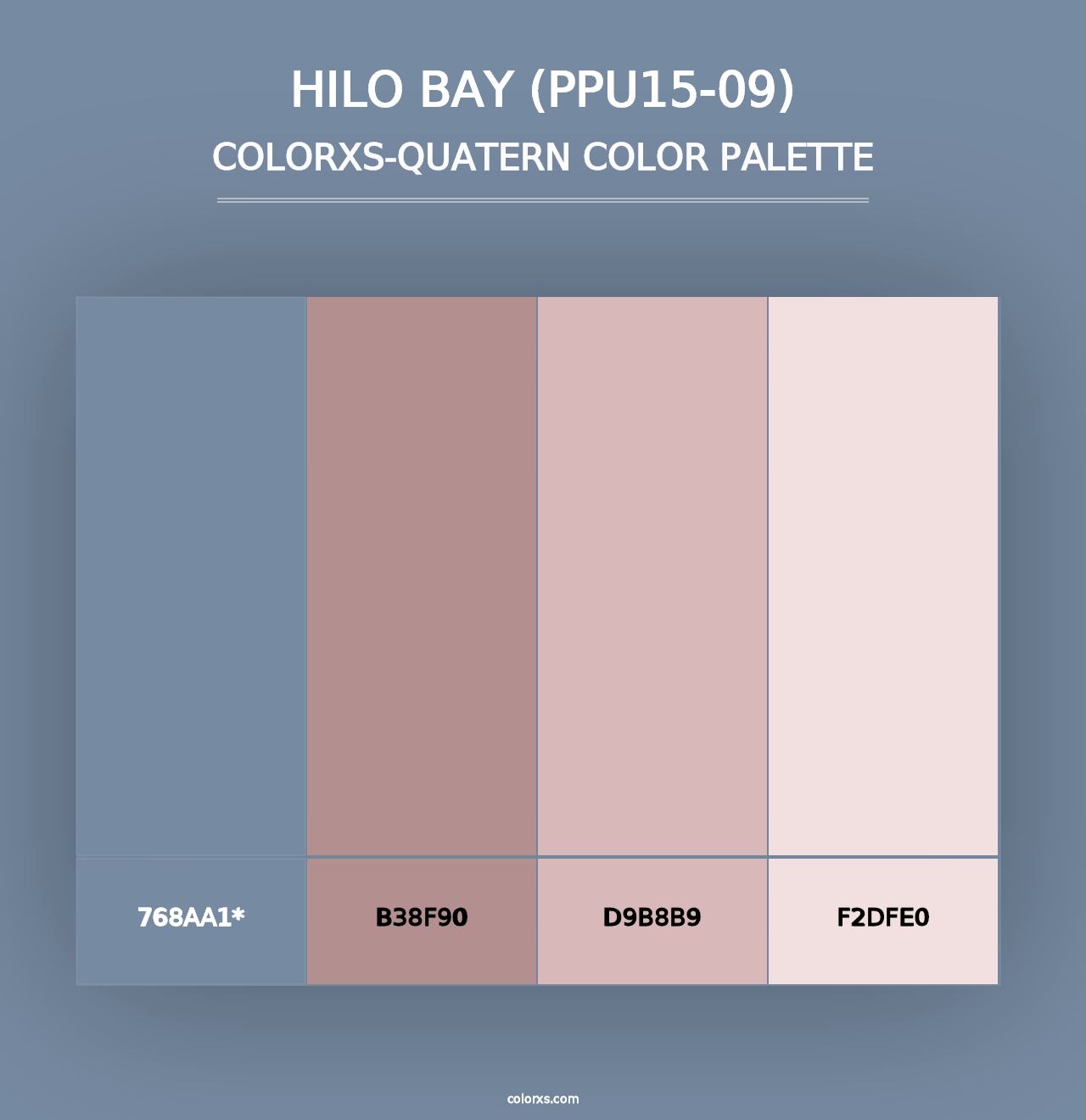 Hilo Bay (PPU15-09) - Colorxs Quad Palette