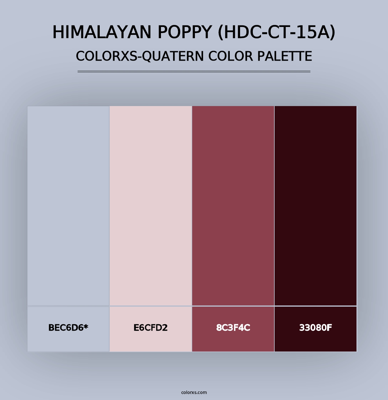 Himalayan Poppy (HDC-CT-15A) - Colorxs Quad Palette